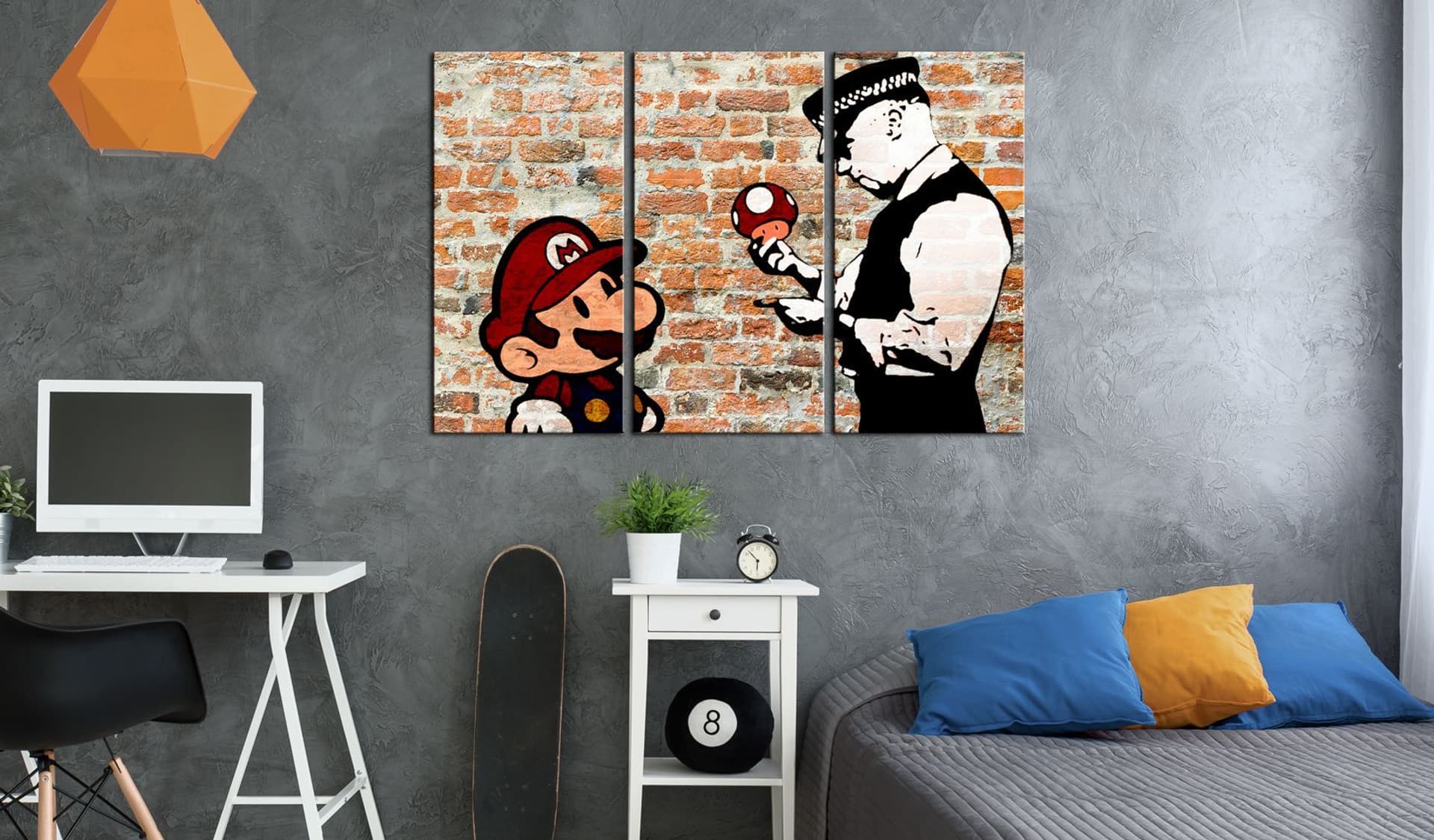 

Obraz - Przyłapany Mario (rozmiar 90x60)