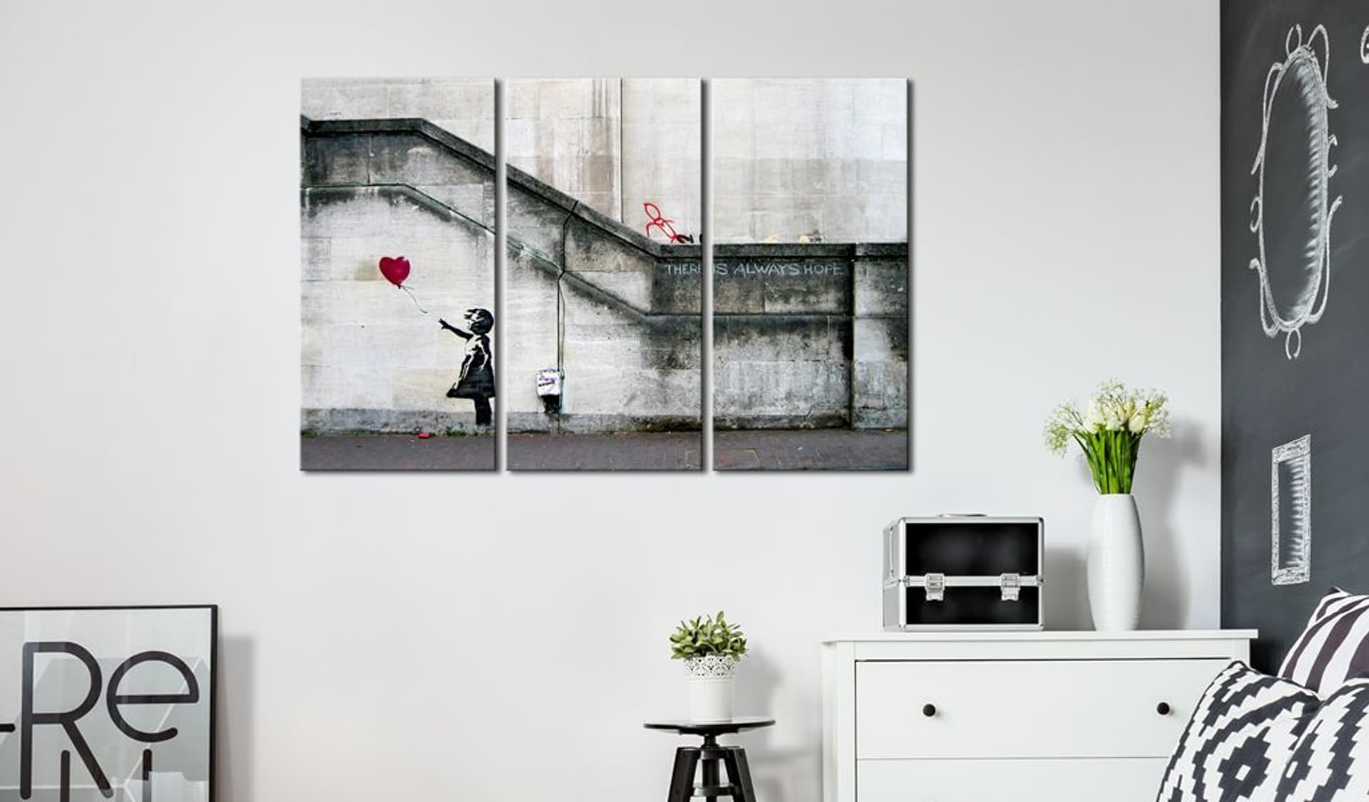 

Obraz - Girl With a Balloon by Banksy (rozmiar 120x80)