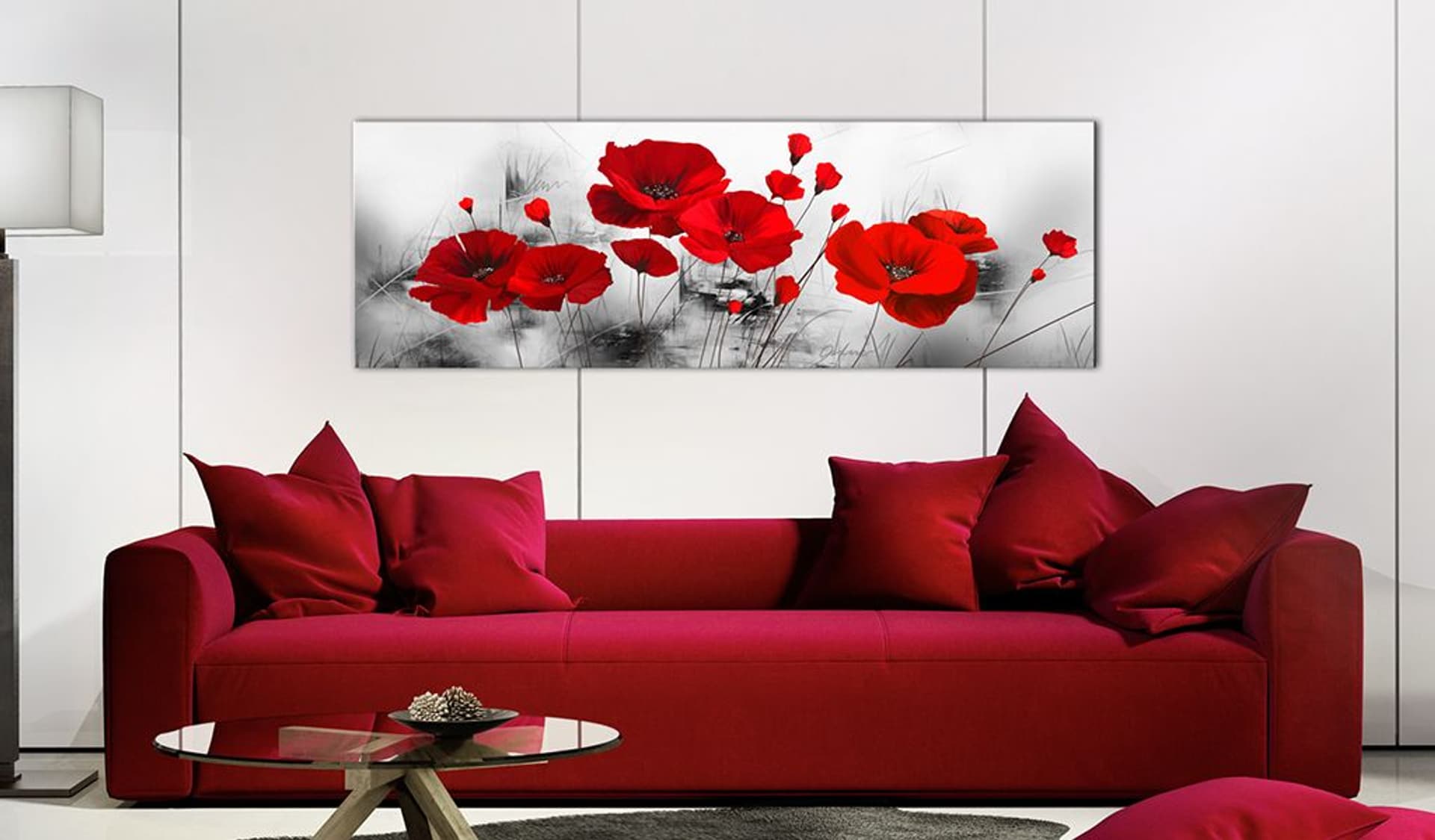 

Obraz - Szary ogród (rozmiar 120x40)