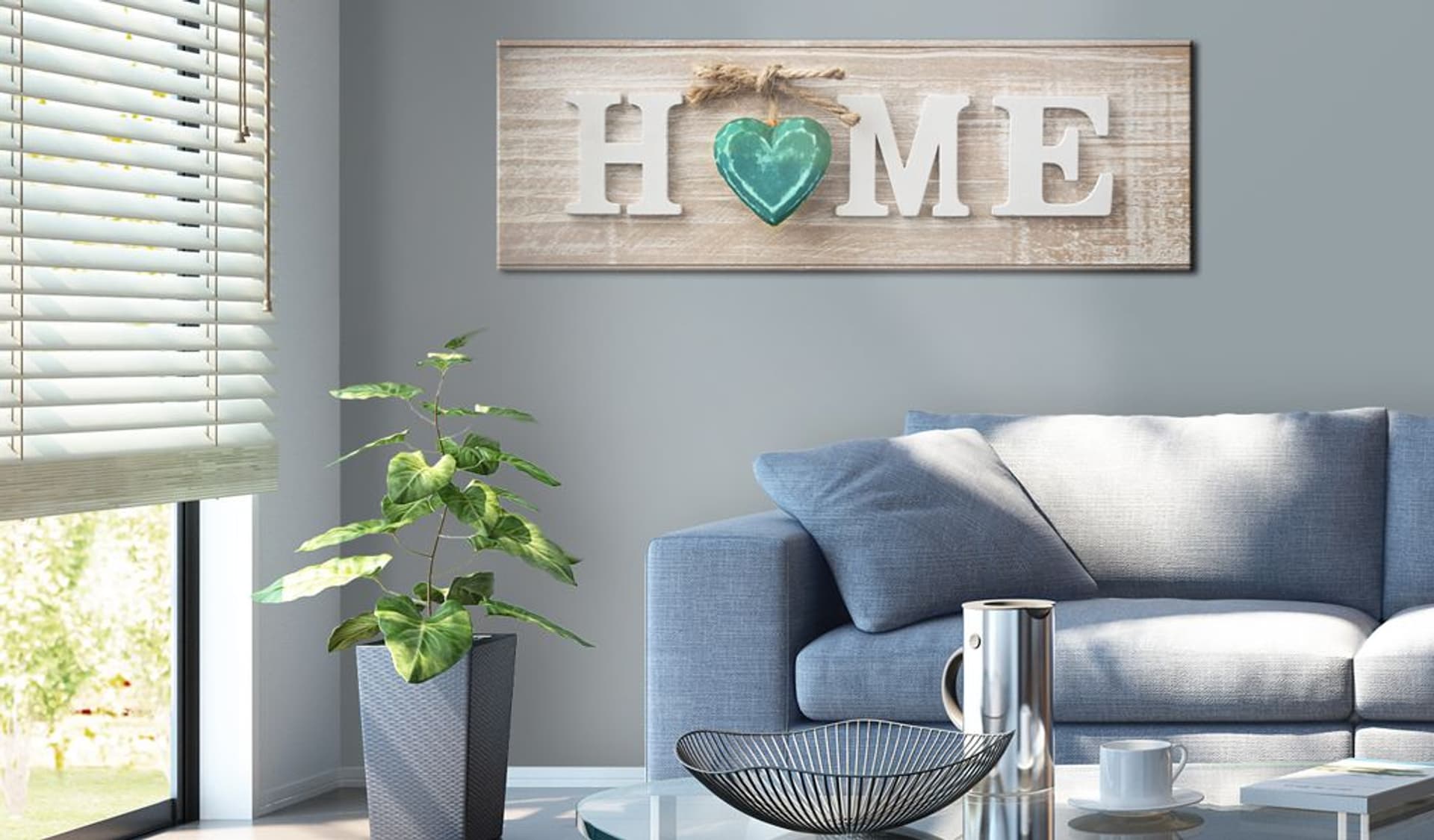 

Obraz - Home: Blue (rozmiar 135x45)