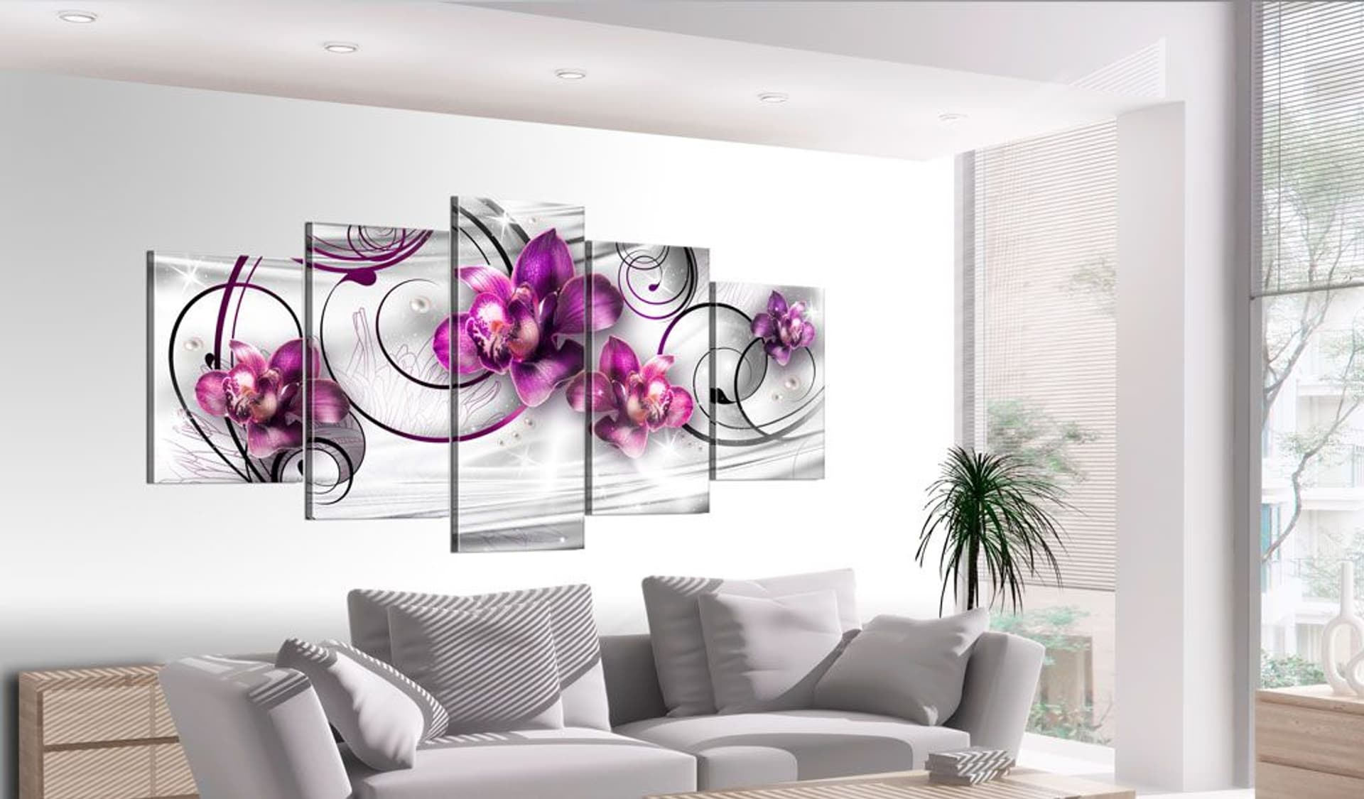 

Obraz - Orchidee i perły (rozmiar 225x112.5)