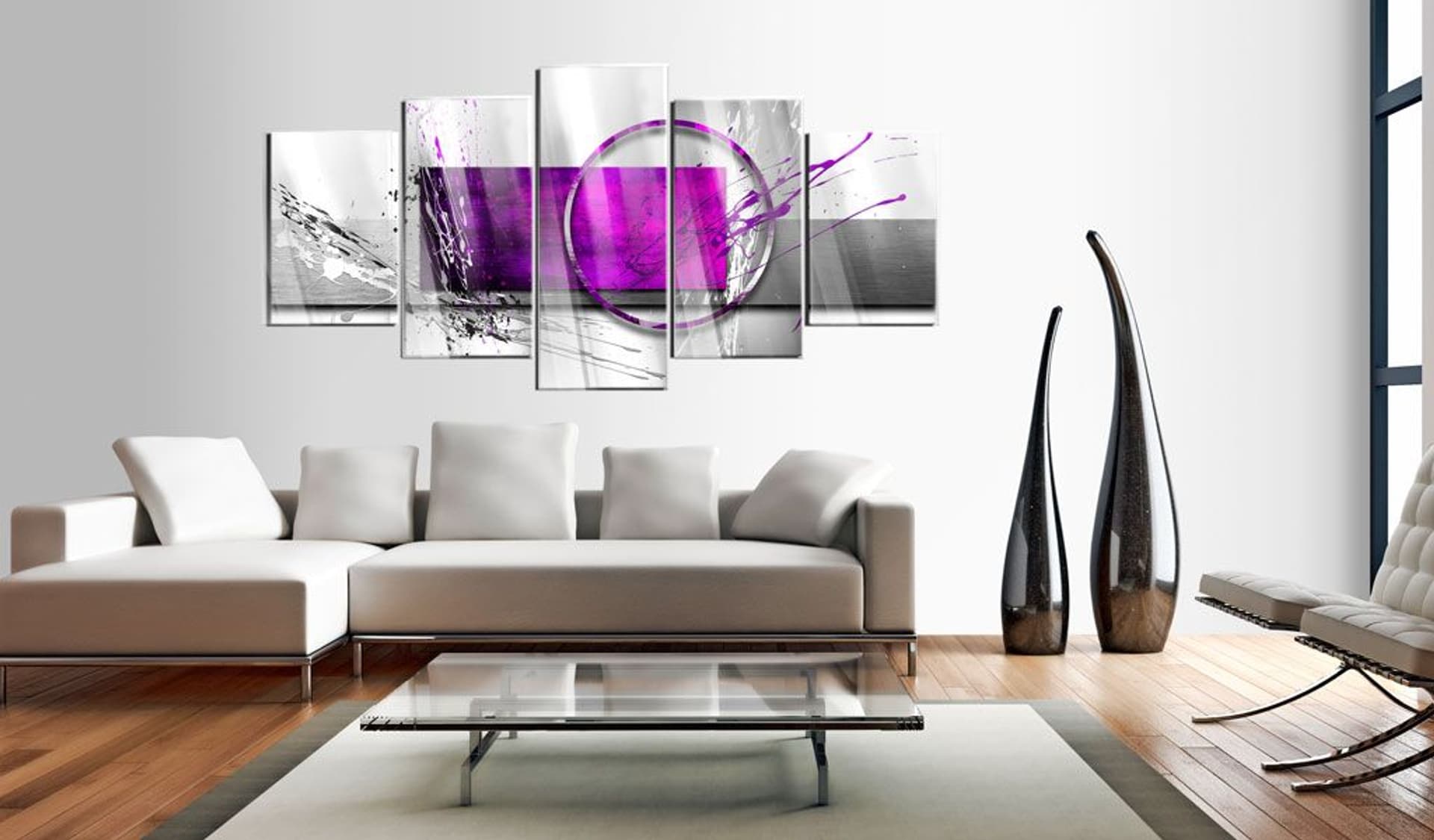 

Obraz na szkle akrylowym - Purpurowa ekspresja [Glass] (rozmiar 200x100)