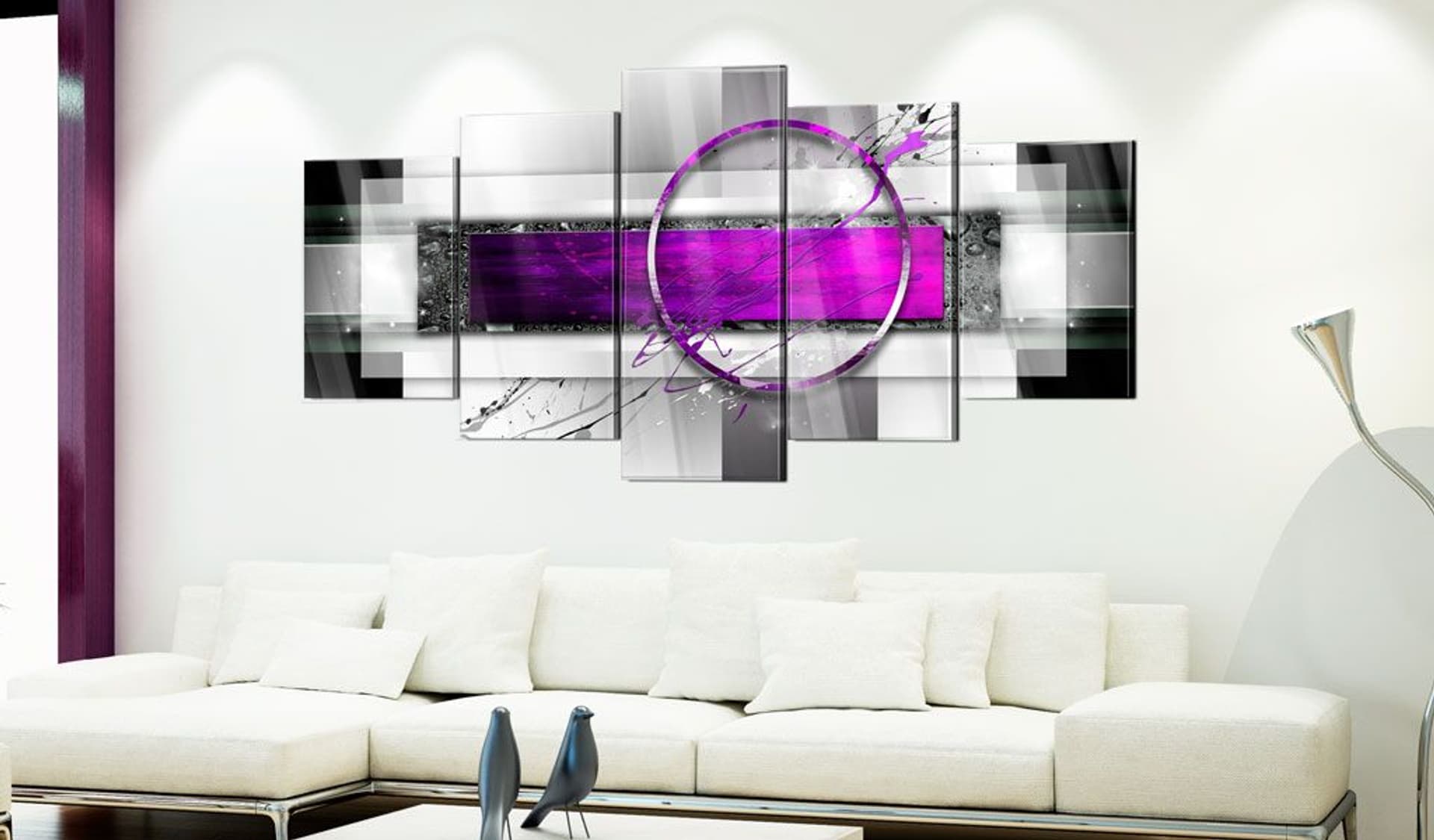 

Obraz na szkle akrylowym - Fioletowa obręcz [Glass] (rozmiar 200x100)