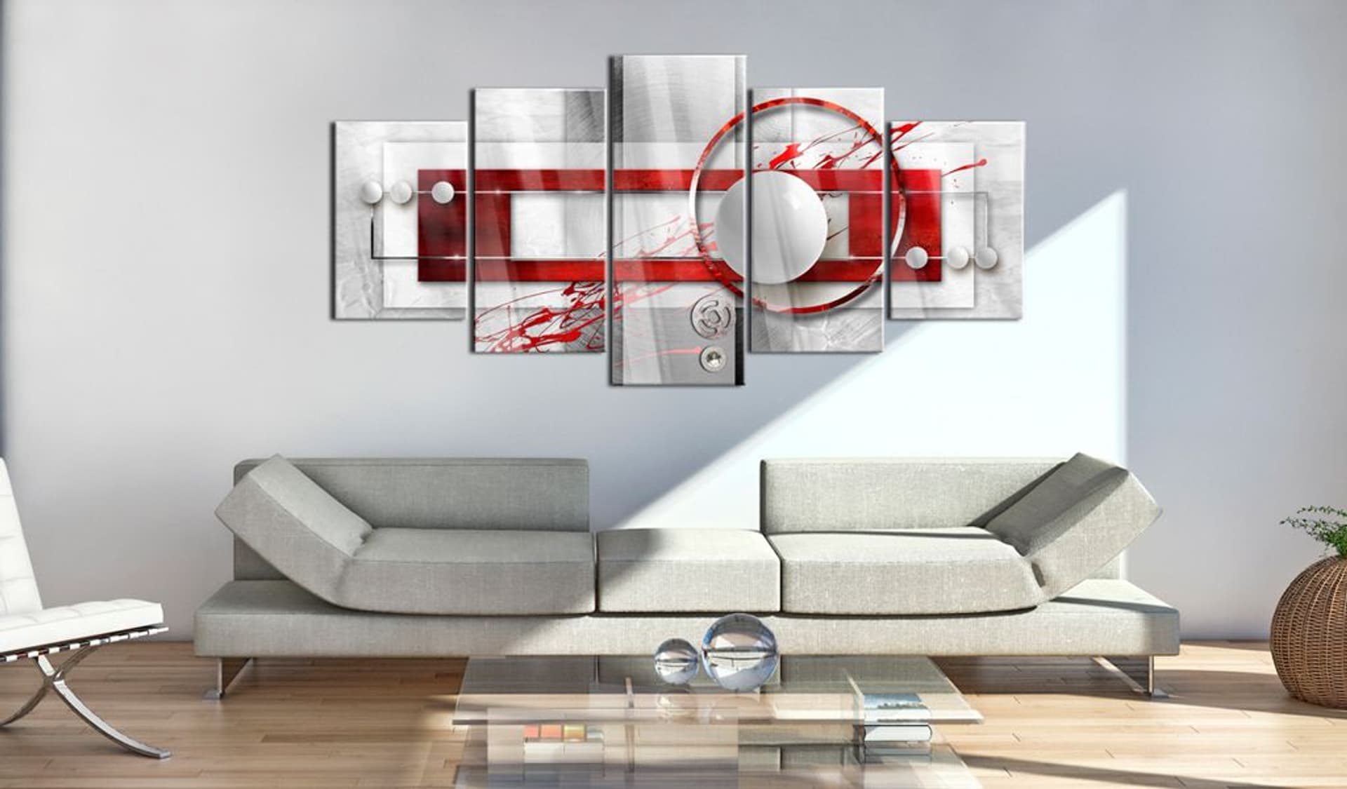 

Obraz na szkle akrylowym - Karmazynowa energia [Glass] (rozmiar 200x100)
