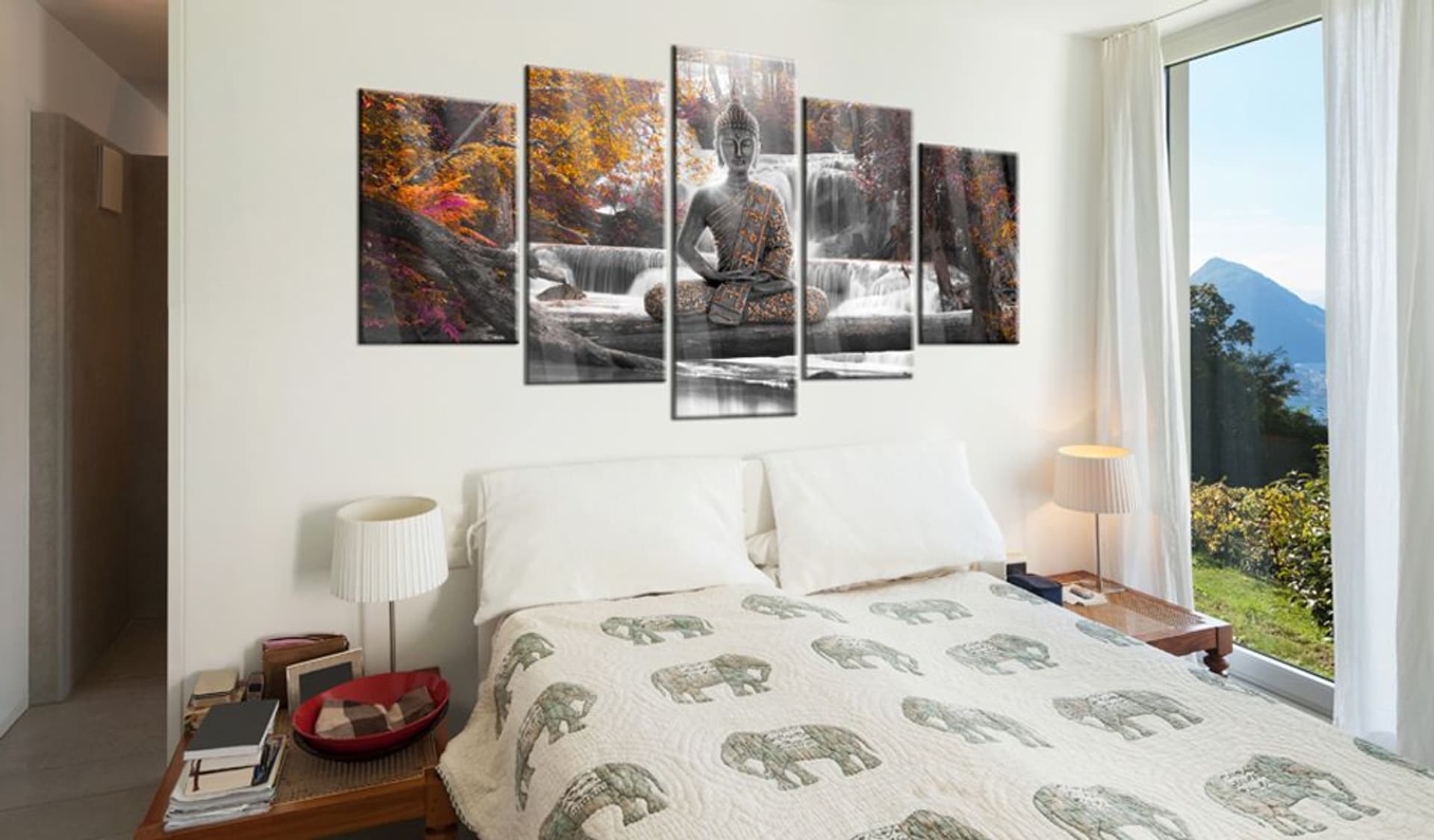 

Obraz na szkle akrylowym - Jesienny Budda [Glass] (rozmiar 200x100)