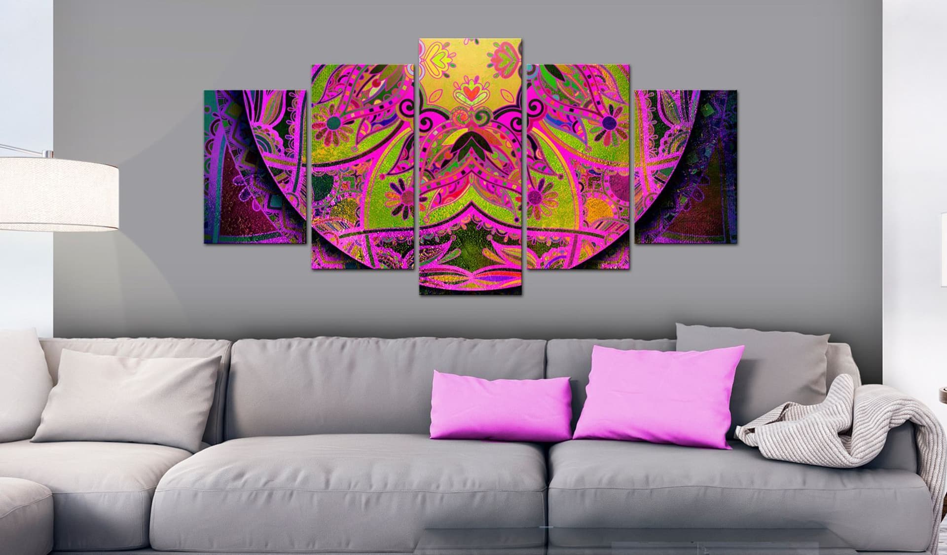 

Obraz - Mandala: Różowa moc (rozmiar 100x50)