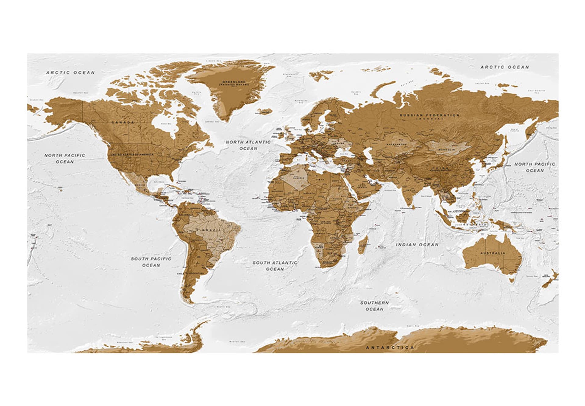 

Fototapeta samoprzylepna - Mapa świata: Białe oceany II (rozmiar 490x280)