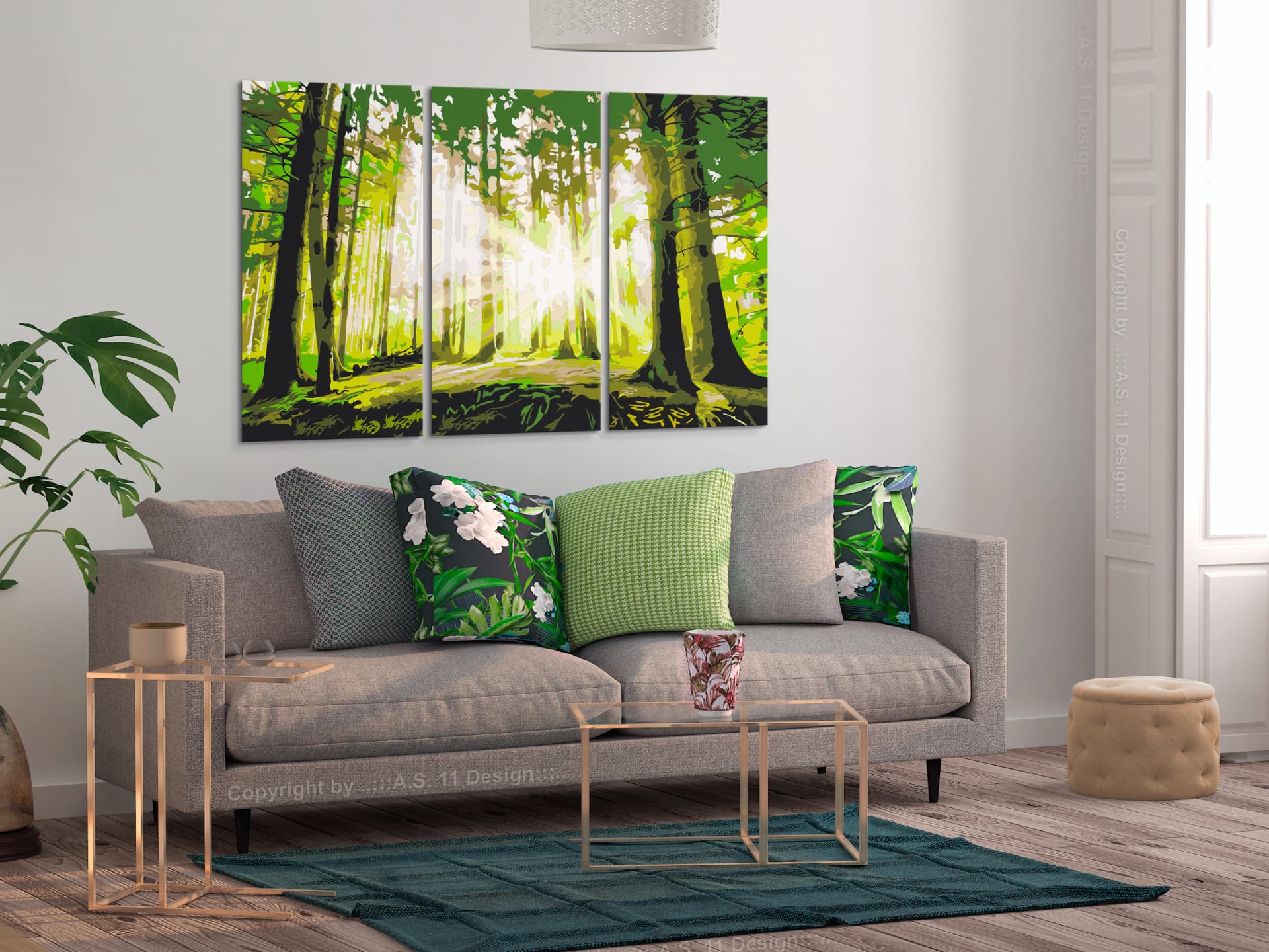 

Obraz do samodzielnego malowania - Las (Wiosna) (rozmiar 120x80)