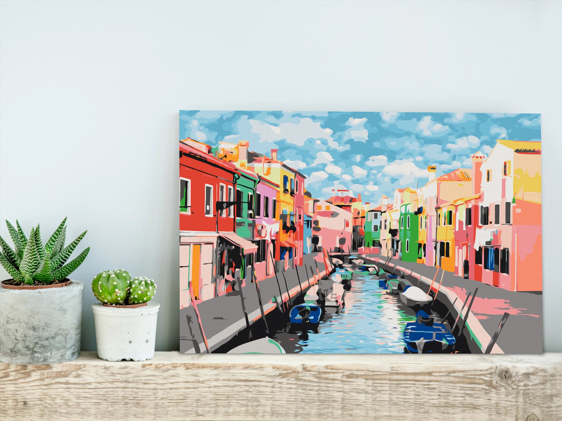 

Obraz do samodzielnego malowania - Domy w Burano (rozmiar 60x40)