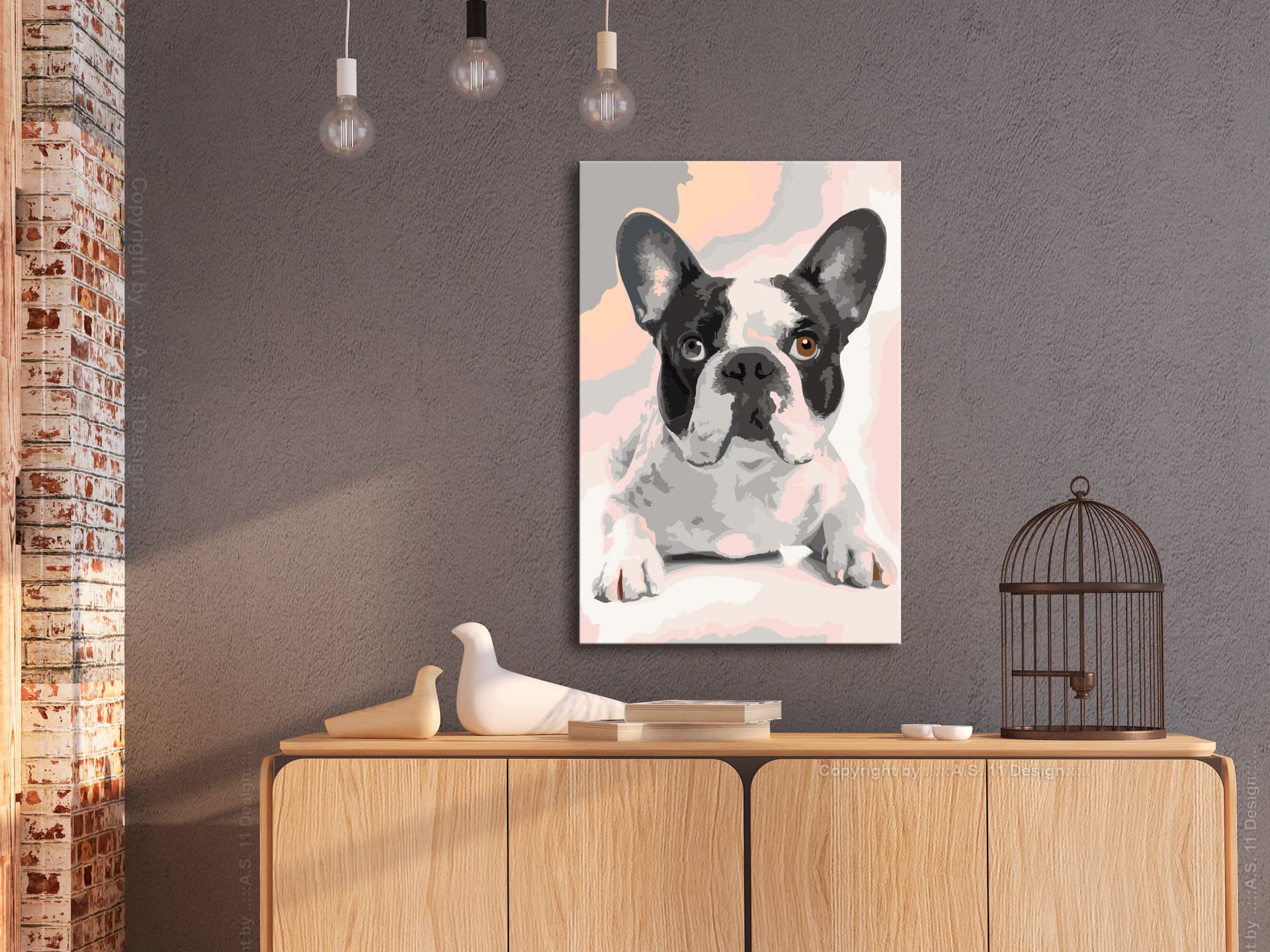 

Obraz do samodzielnego malowania - Buldog francuski (rozmiar 40x60)