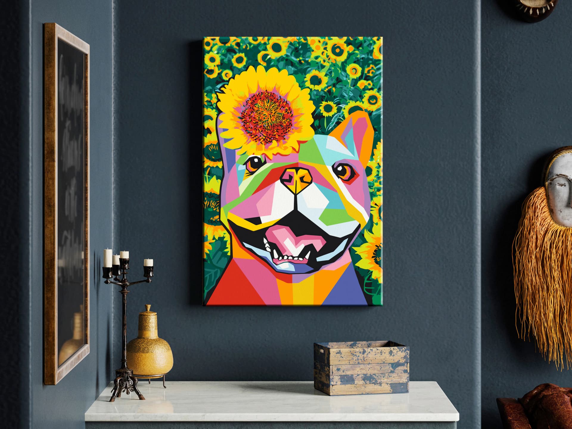

Obraz do samodzielnego malowania - Szczęśliwy buldog (rozmiar 40x60)