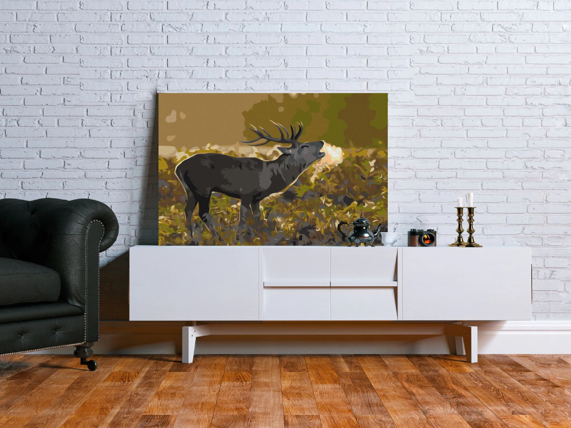 

Obraz do samodzielnego malowania - Jeleń na rykowisku (rozmiar 60x40)