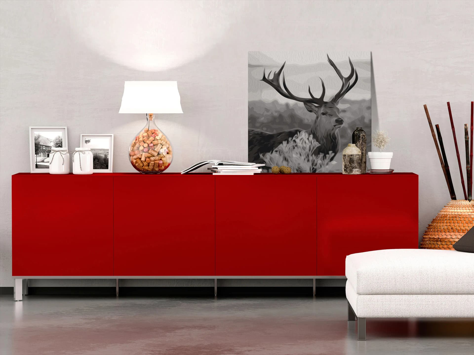 

Obraz do samodzielnego malowania - Szara dzikość (rozmiar 40x40)