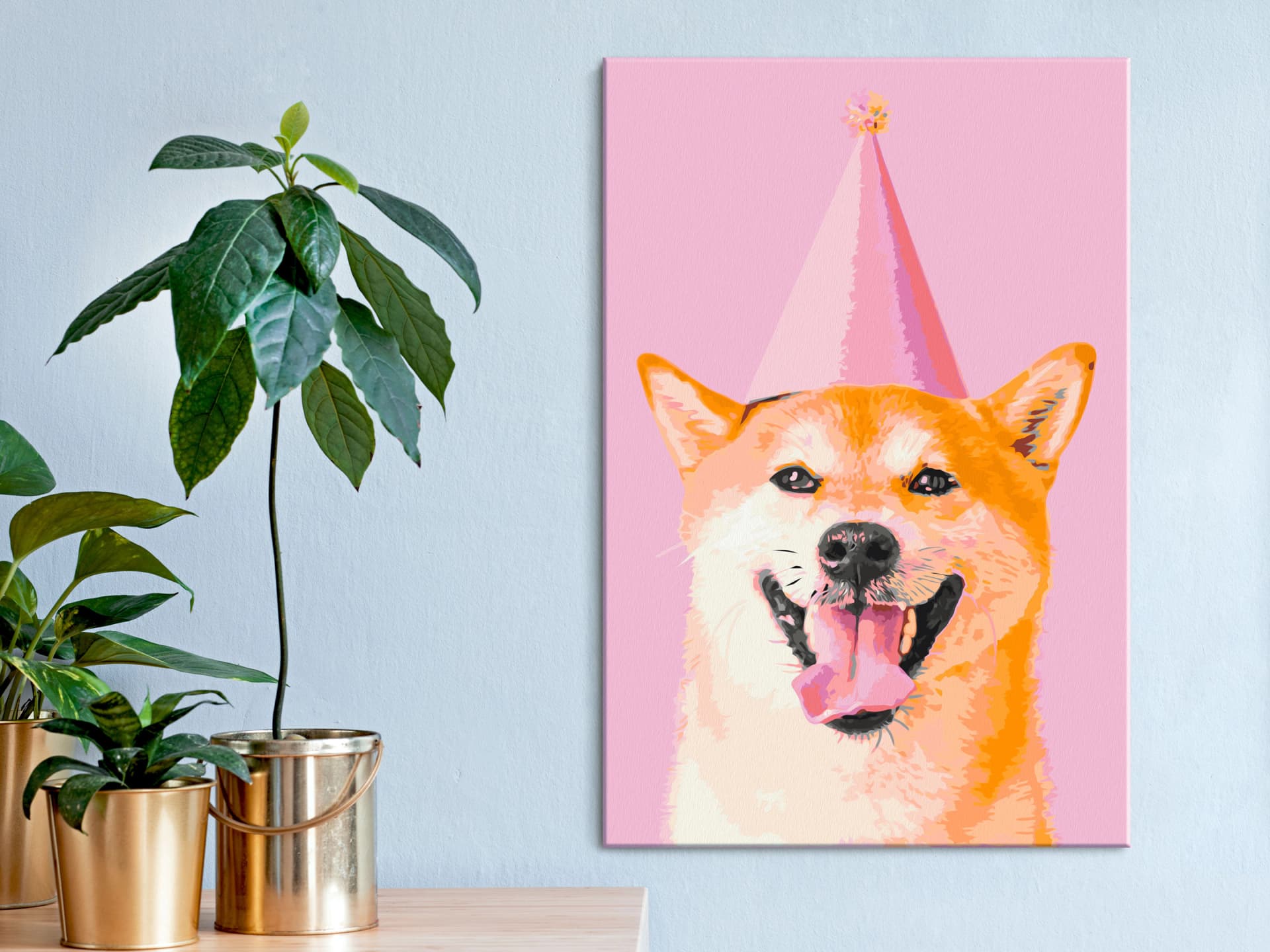 

Obraz do samodzielnego malowania - Śmieszny Shiba (rozmiar 40x60)