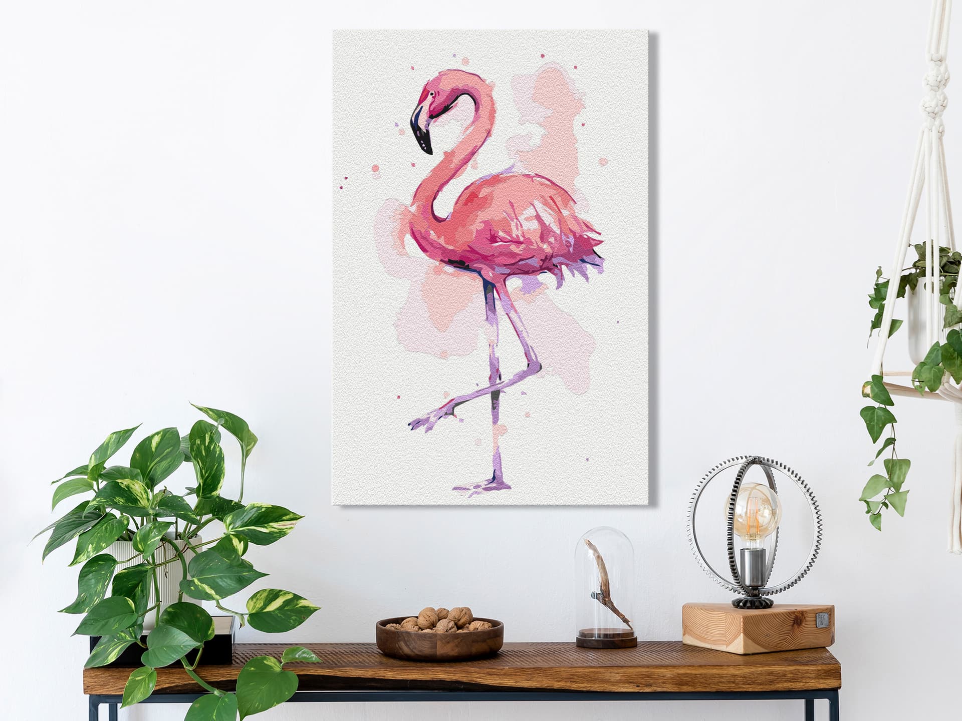 

Obraz do samodzielnego malowania - Przyjazny flaming (rozmiar 40x60)