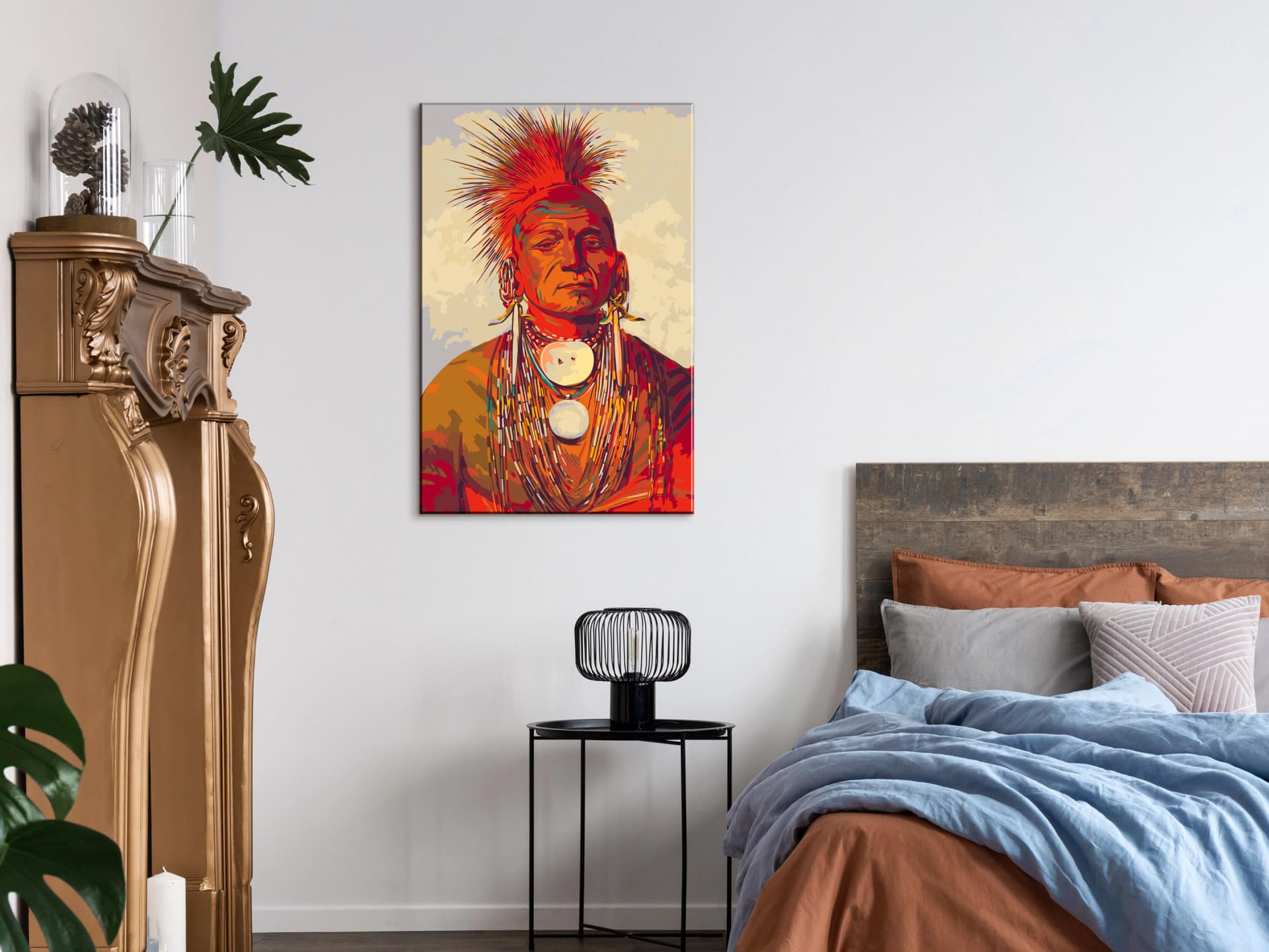 

Obraz do samodzielnego malowania - See-non-ty-a, an Iowa Medicine Man (rozmiar 40x60)