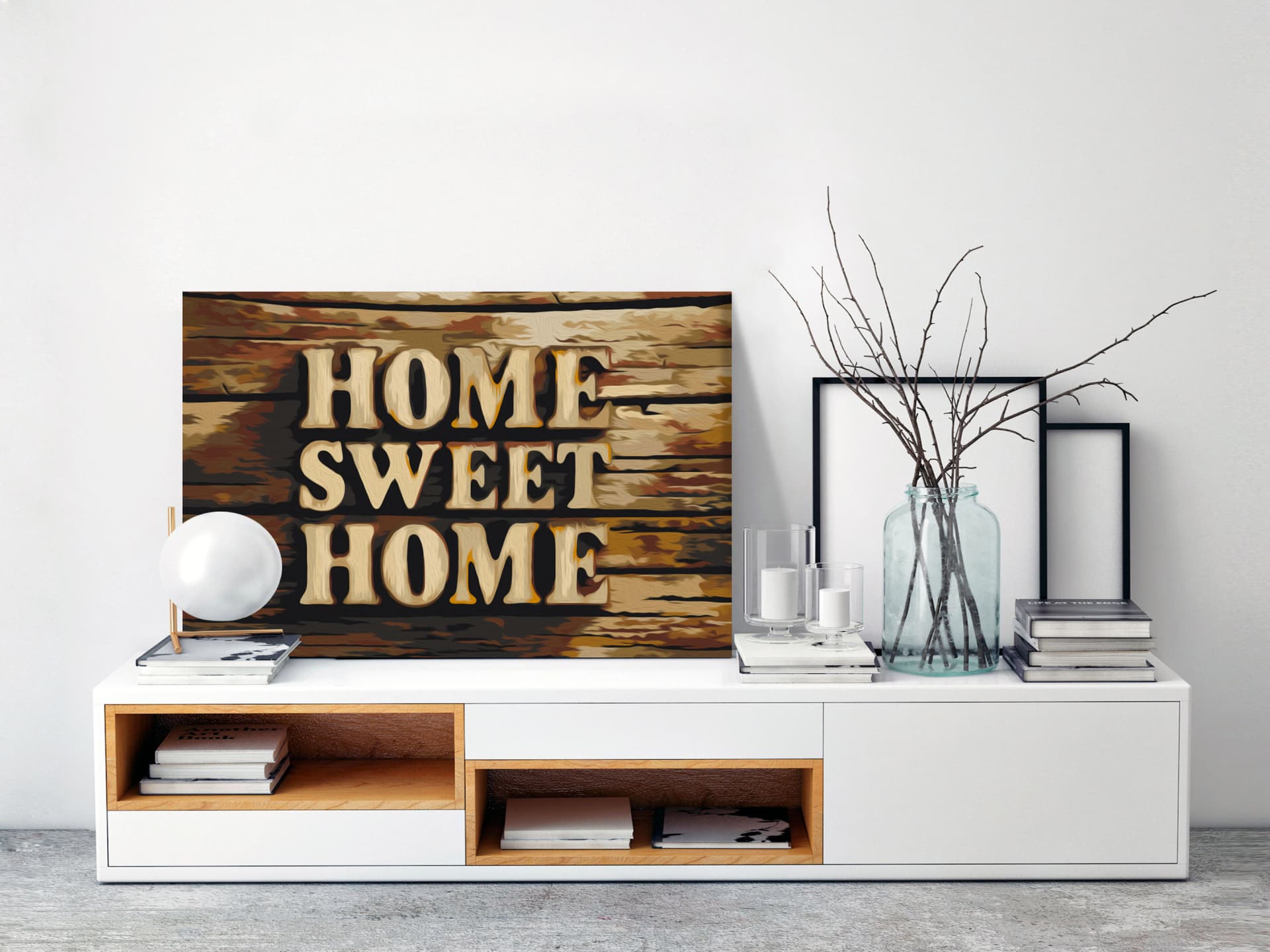 

Obraz do samodzielnego malowania - Drewniane home (rozmiar 60x40)