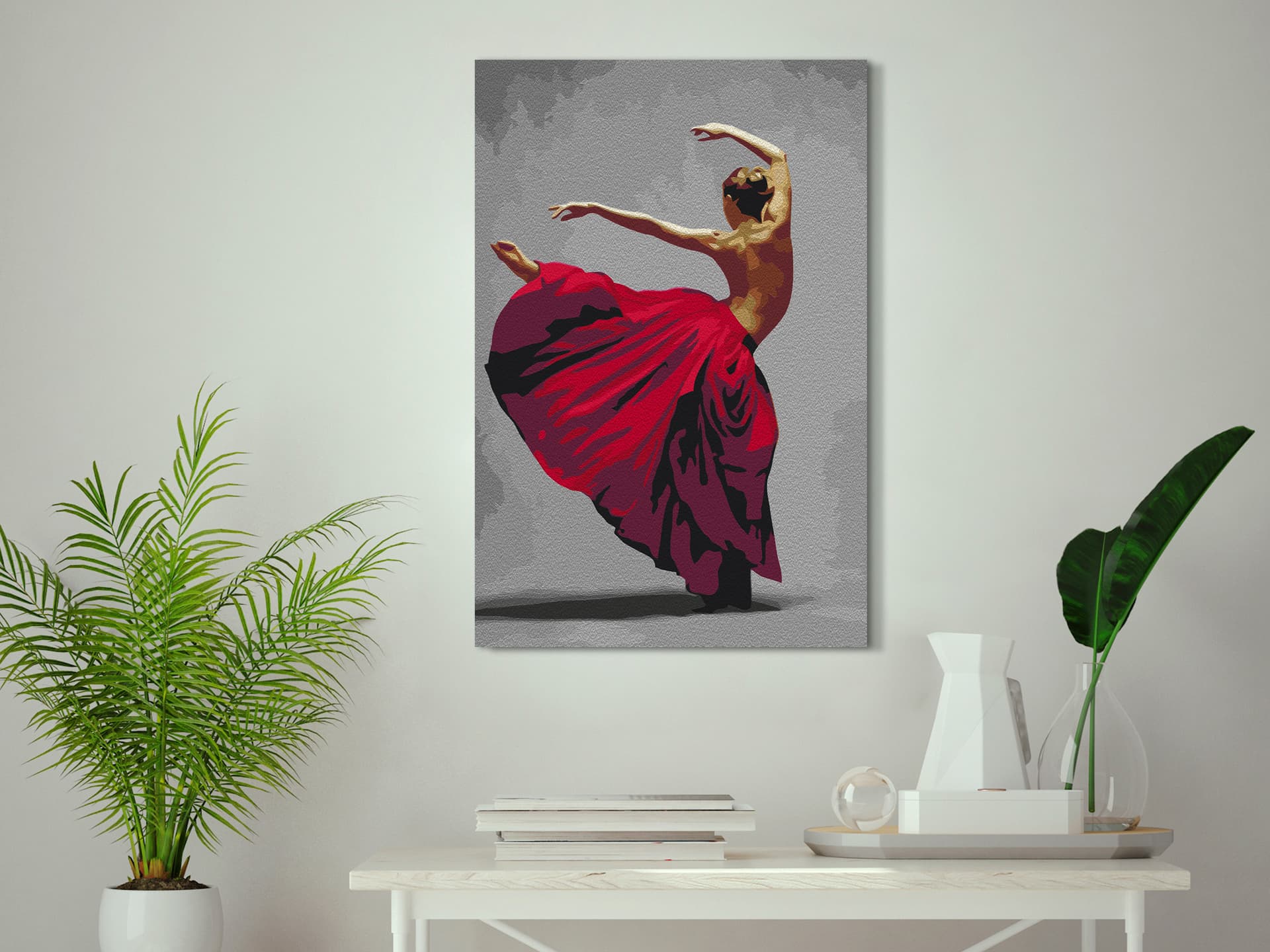 

Obraz do samodzielnego malowania - Red Skirt (rozmiar 40x60)