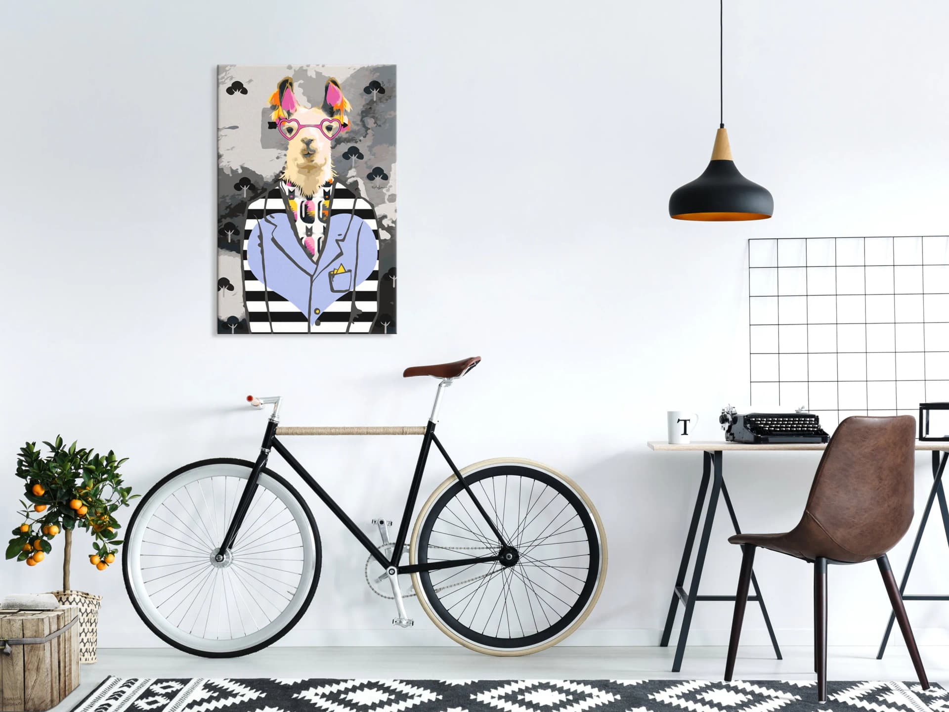 

Obraz do samodzielnego malowania - Szalona alpaka (rozmiar 40x60)