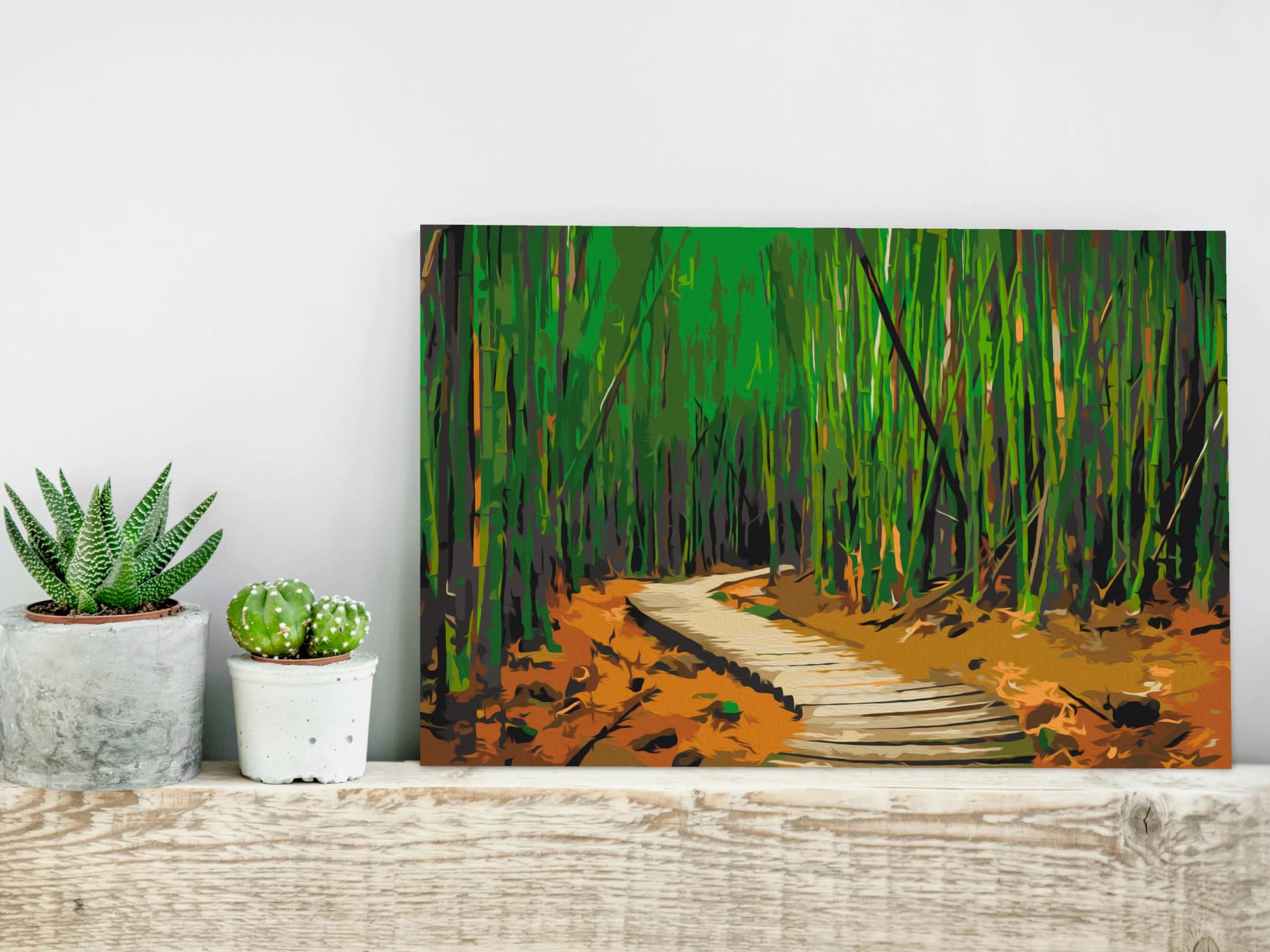 

Obraz do samodzielnego malowania - Drewniana ścieżka (rozmiar 60x40)