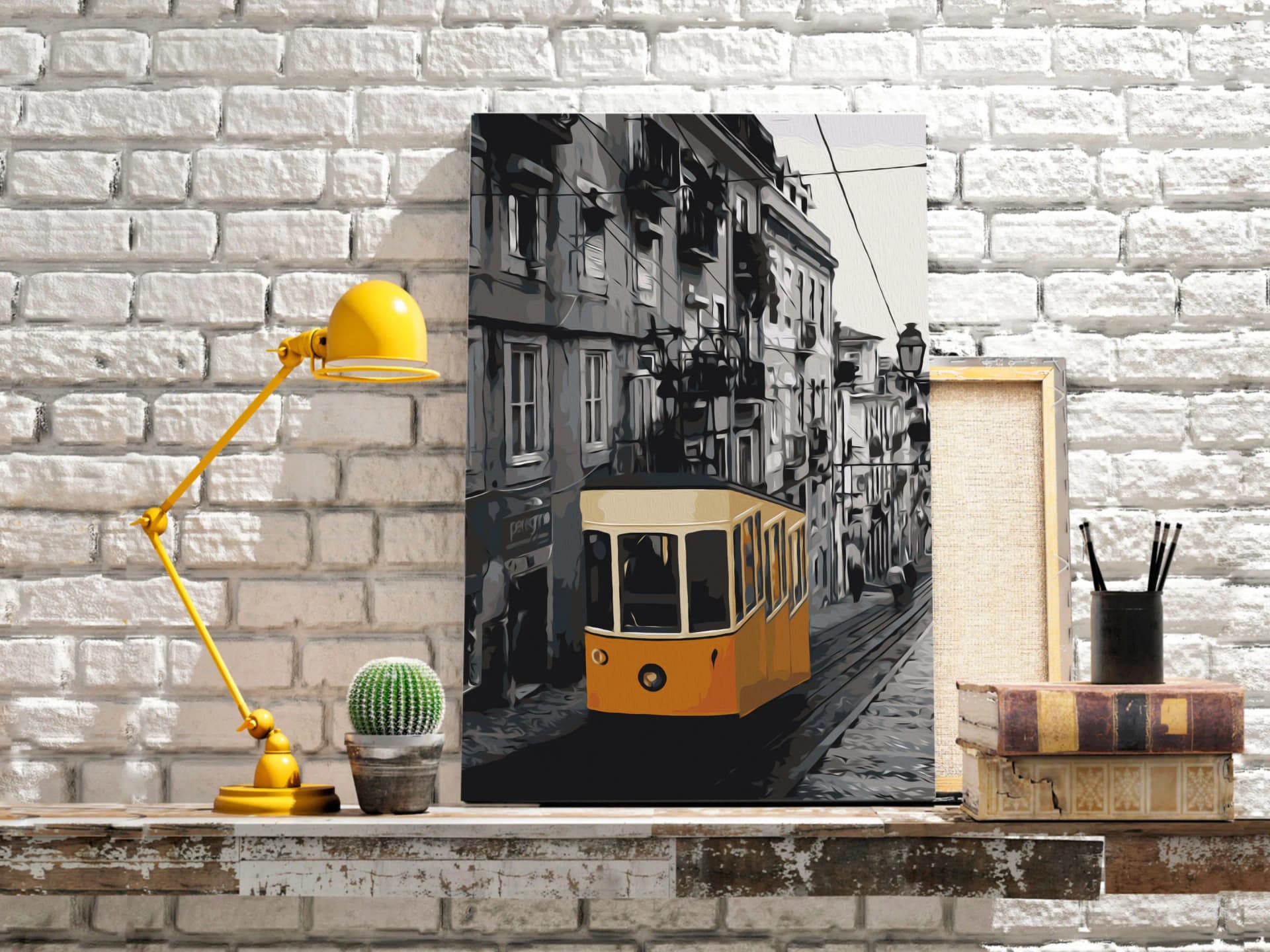 

Obraz do samodzielnego malowania - Tramwaj w Lizbonie (rozmiar 40x60)