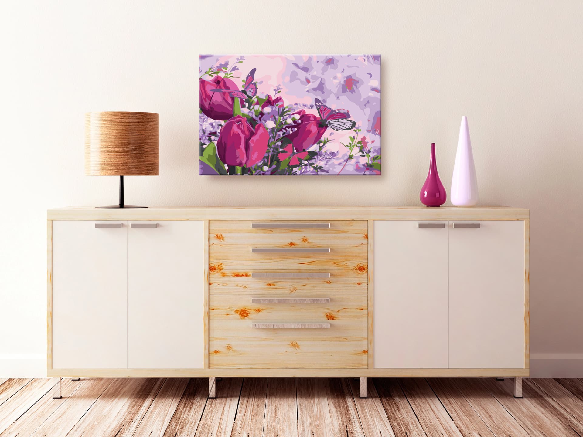 

Obraz do samodzielnego malowania - Tulipany (łąka) (rozmiar 60x40)