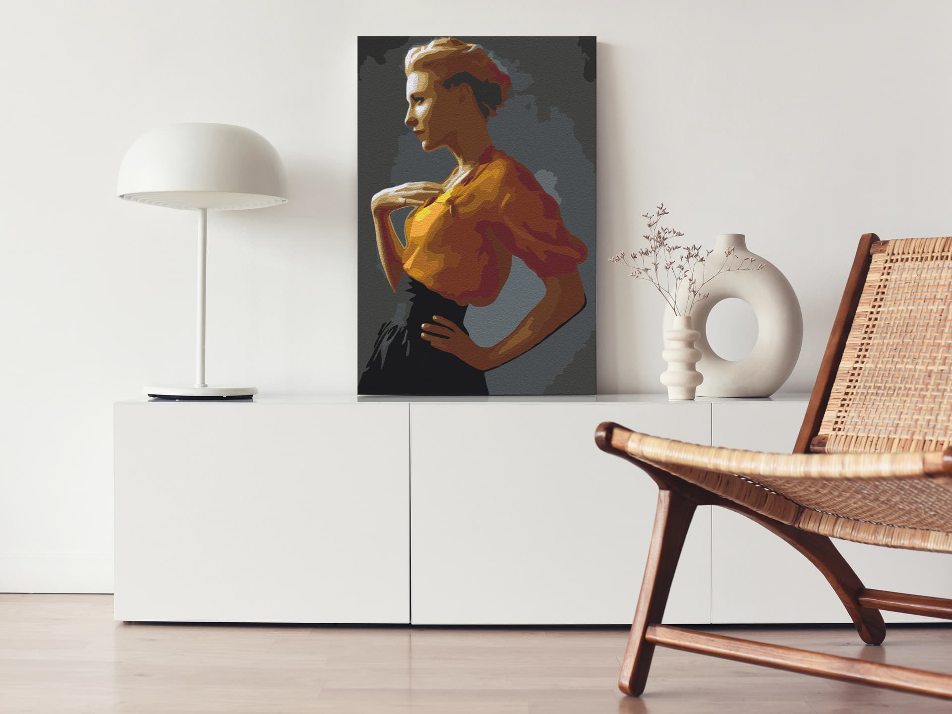 

Obraz do samodzielnego malowania - Żółta bluzka (rozmiar 40x60)