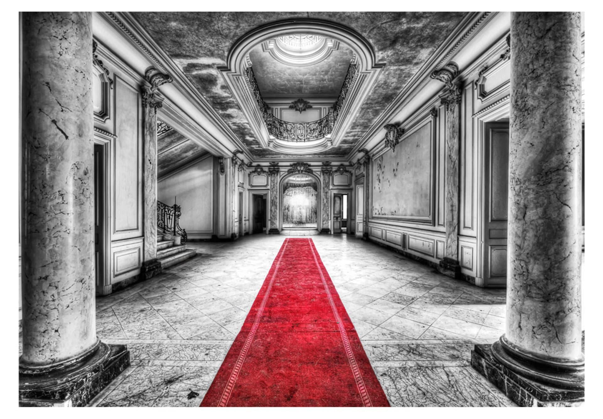 

Fototapeta - Tajemnica marmuru - czarno-biała (rozmiar 150x105)