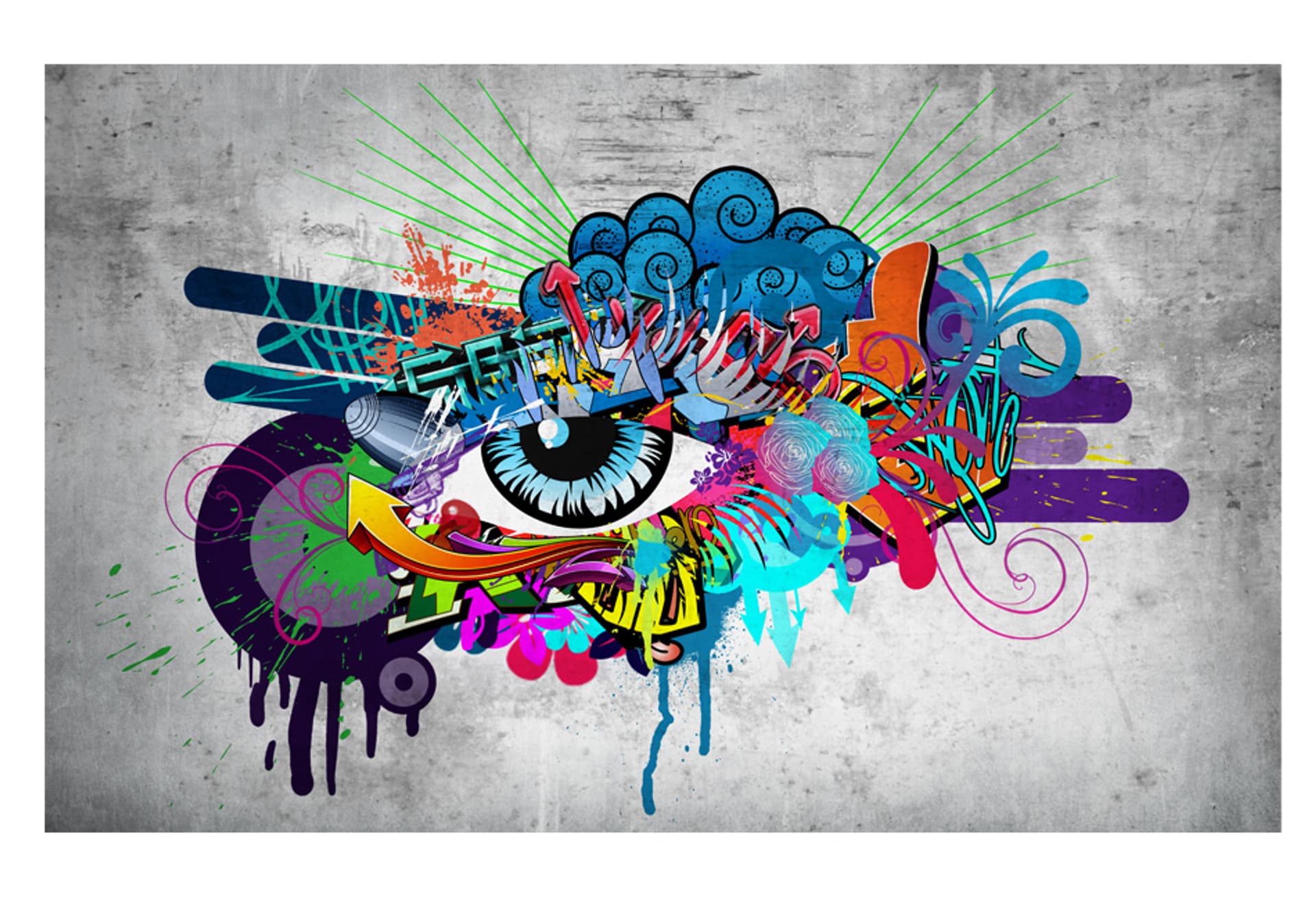 

Fototapeta samoprzylepna - Graffiti eye (rozmiar 343x245)