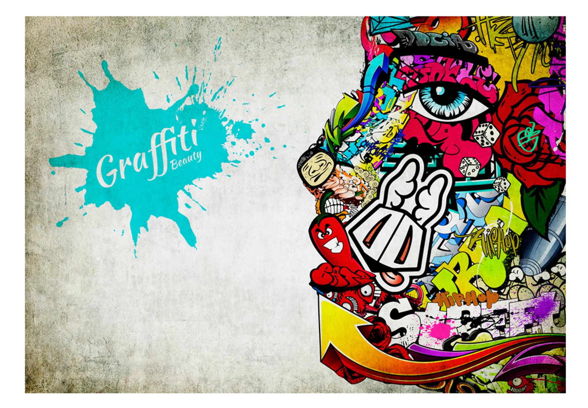

Fototapeta - Graffiti beauty (rozmiar 100x70)