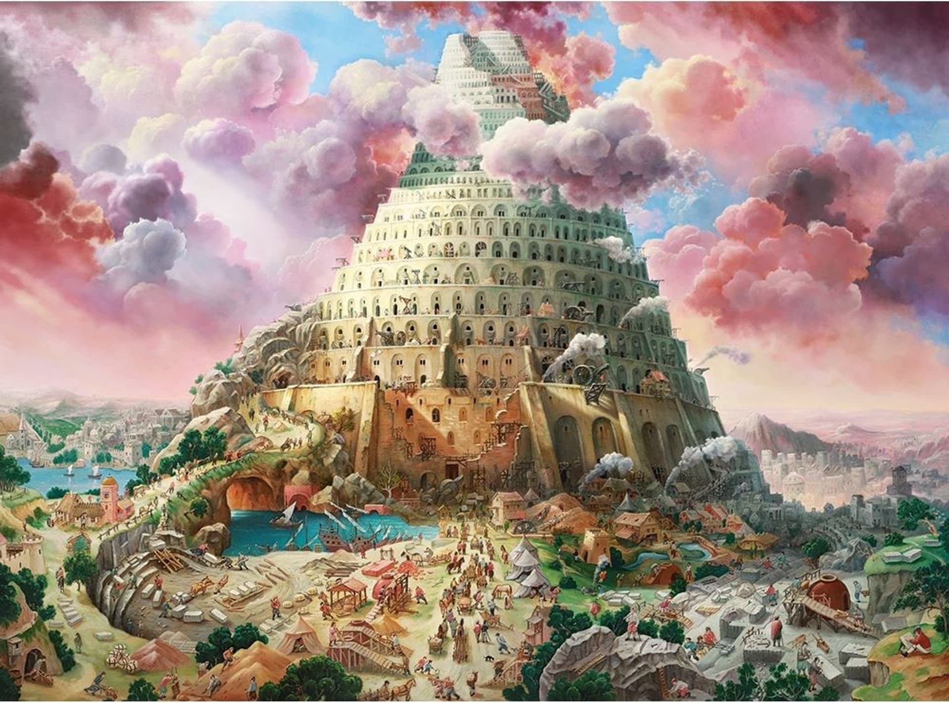 

Puzzle 3000 elementów Wieża Babel