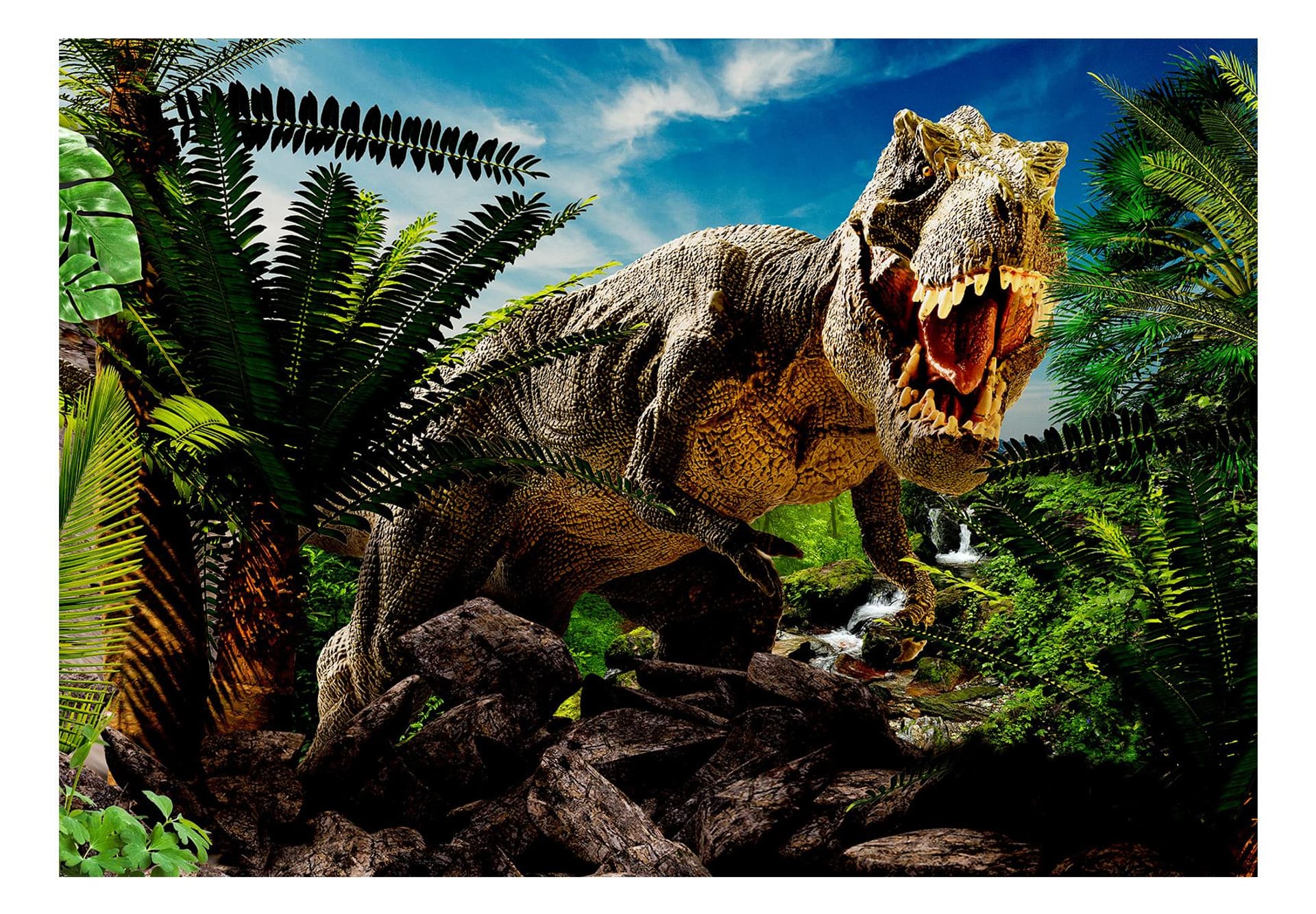 

Fototapeta - Wściekły tyranozaur (rozmiar 100x70)