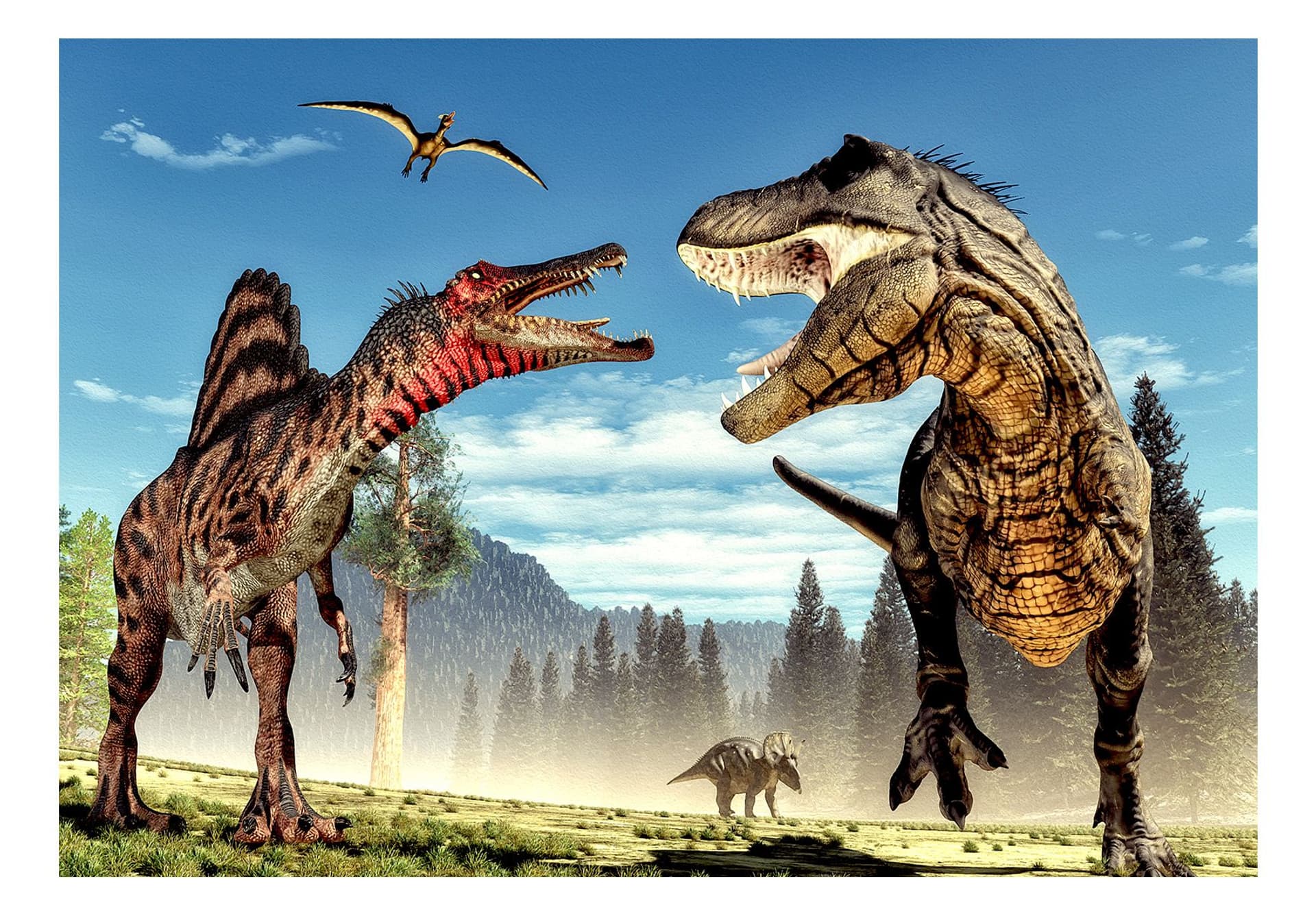 

Fototapeta - Walka dinozaurów (rozmiar 100x70)
