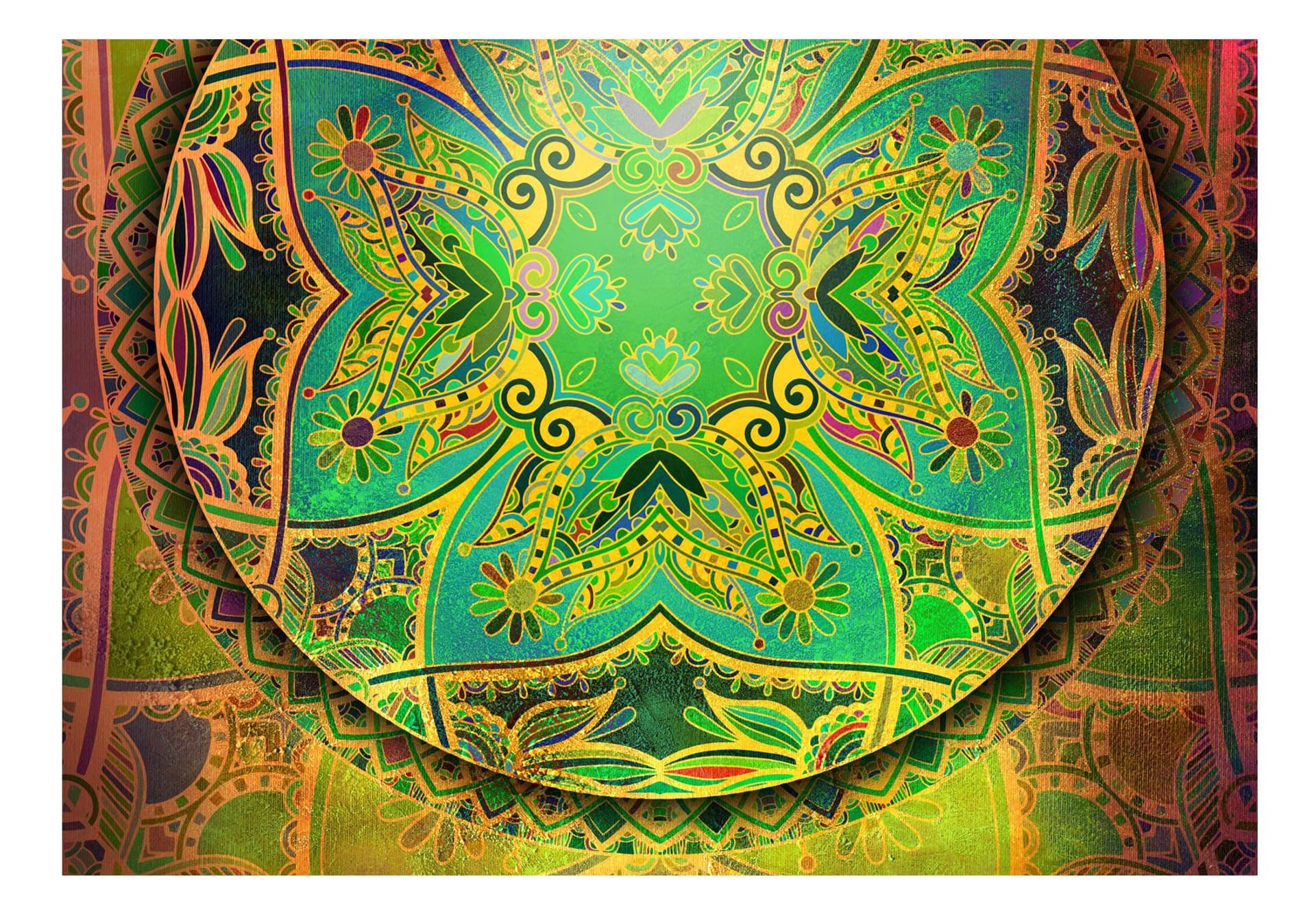 

Fototapeta samoprzylepna - Mandala: Szmaragdowy fantazja (rozmiar 392x280)