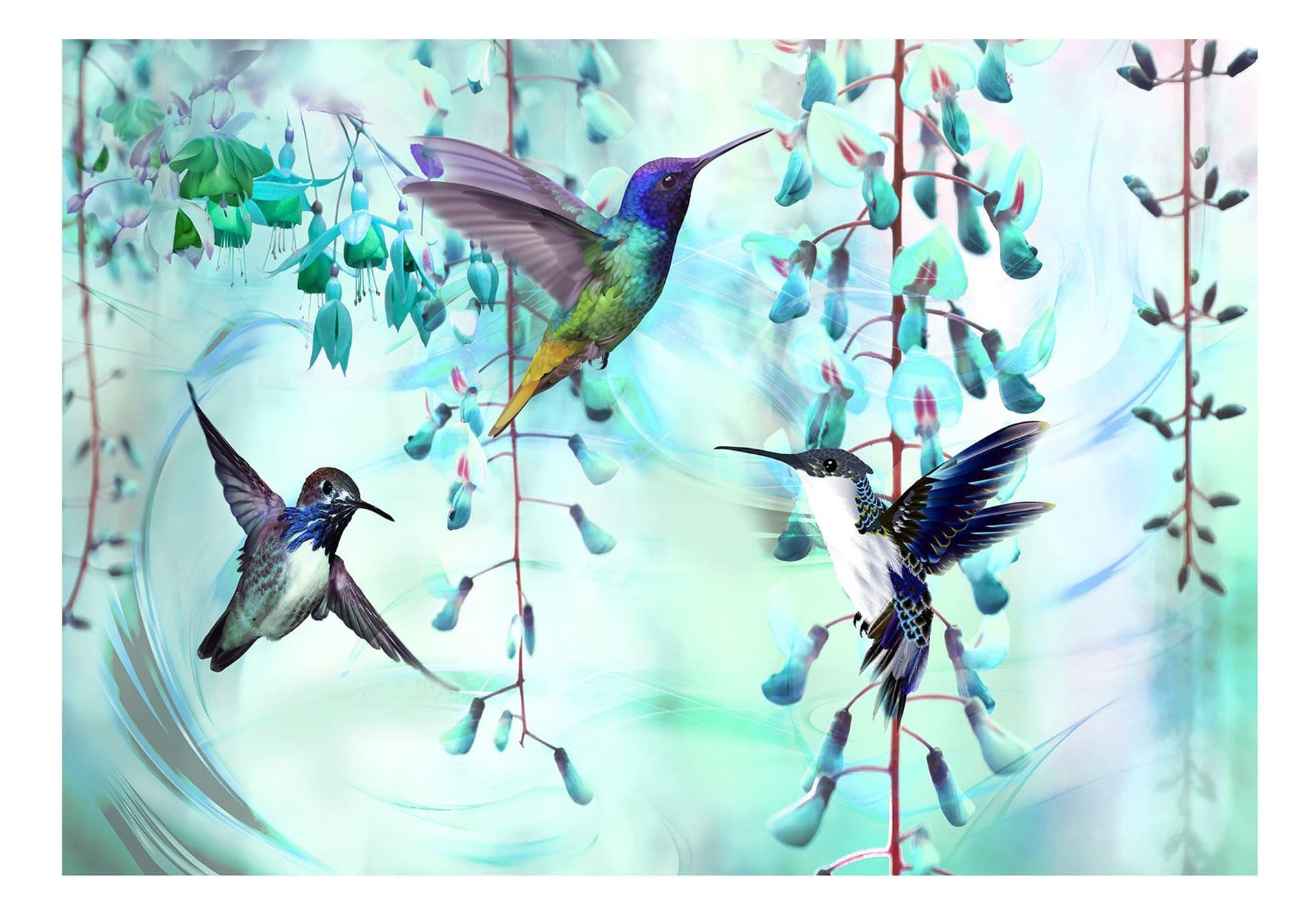 

Fototapeta samoprzylepna - Latające kolibry (zielony) (rozmiar 245x175)