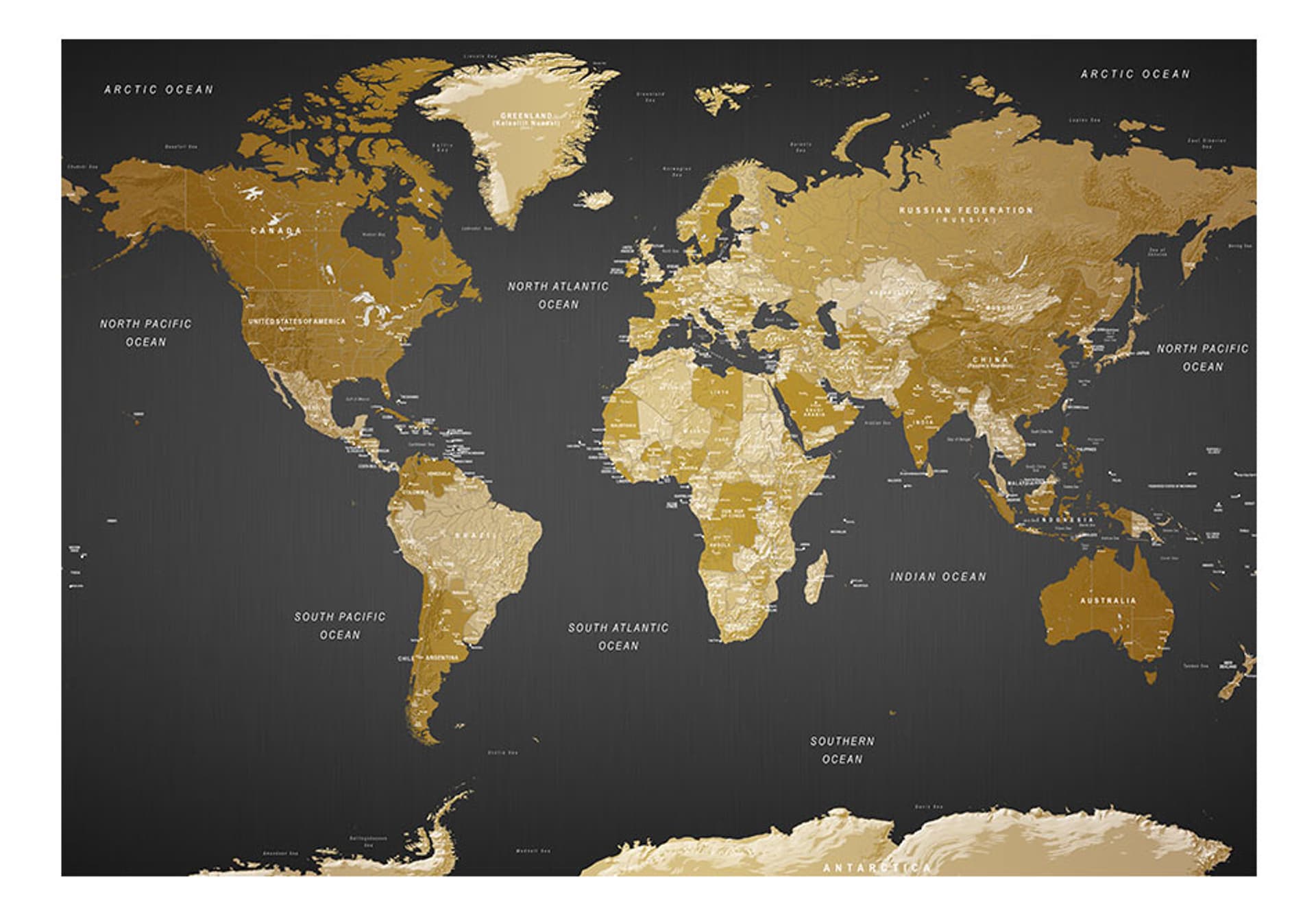 

Fototapeta samoprzylepna - Mapa świata: Nowoczesna geografia (rozmiar 98x70)