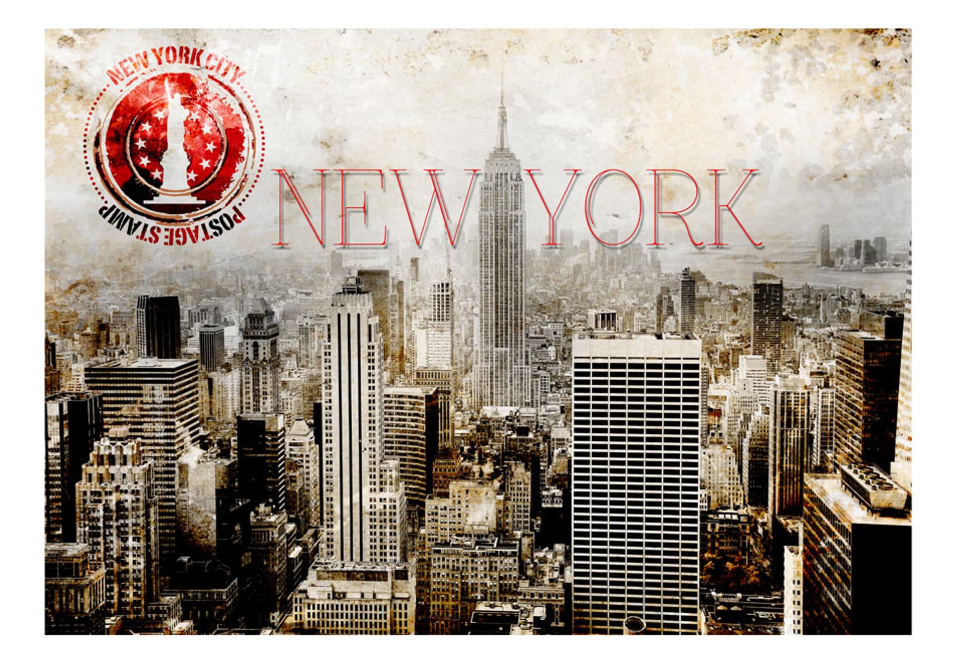 

Fototapeta - New York - POST AGE STAMP (rozmiar 200x140)
