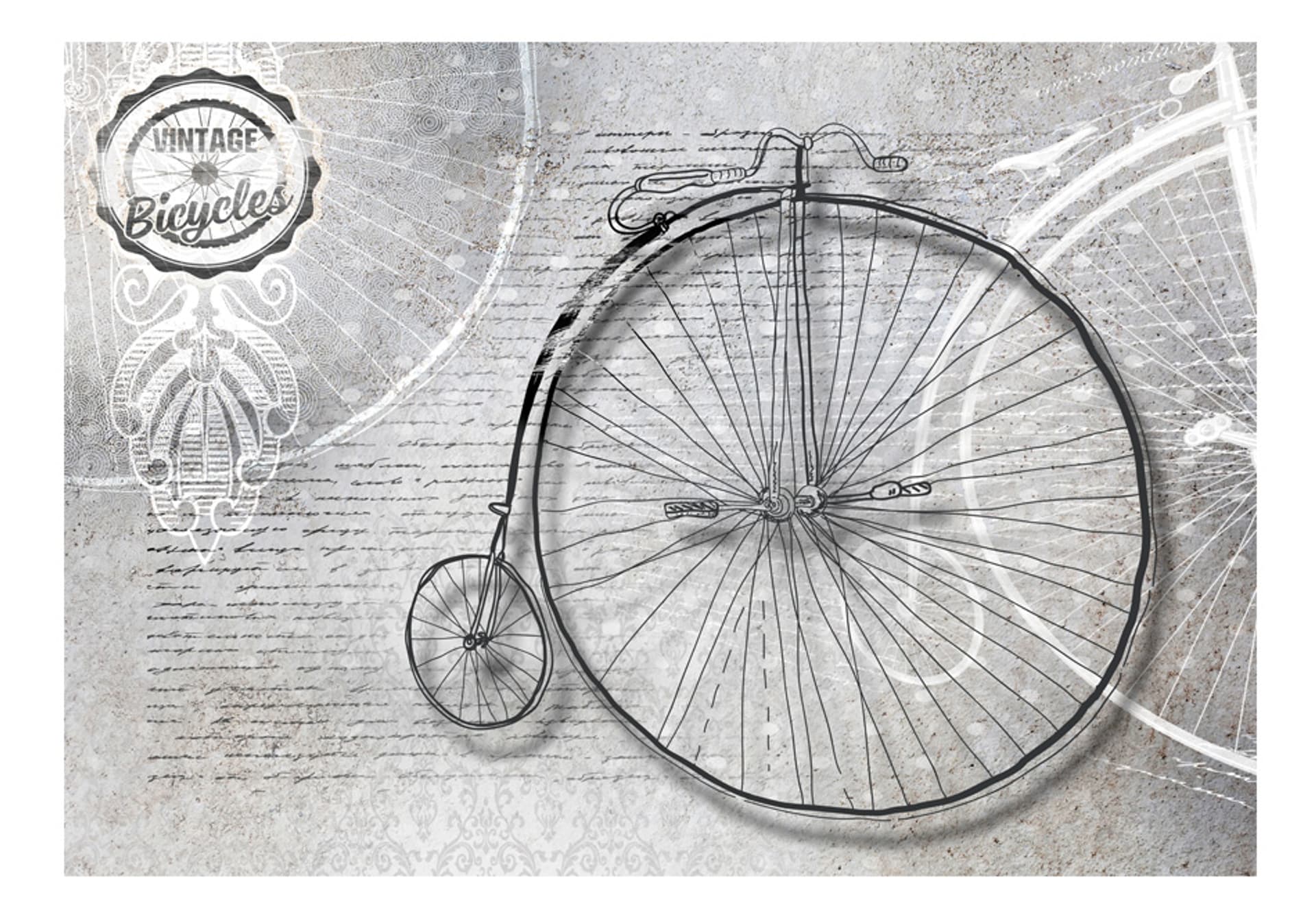 

Fototapeta - Vintage bicycles - black and white (rozmiar 150x105)