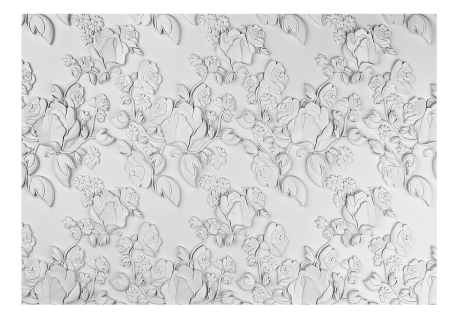 

Fototapeta - Biały ornament: róże (rozmiar 300x210)