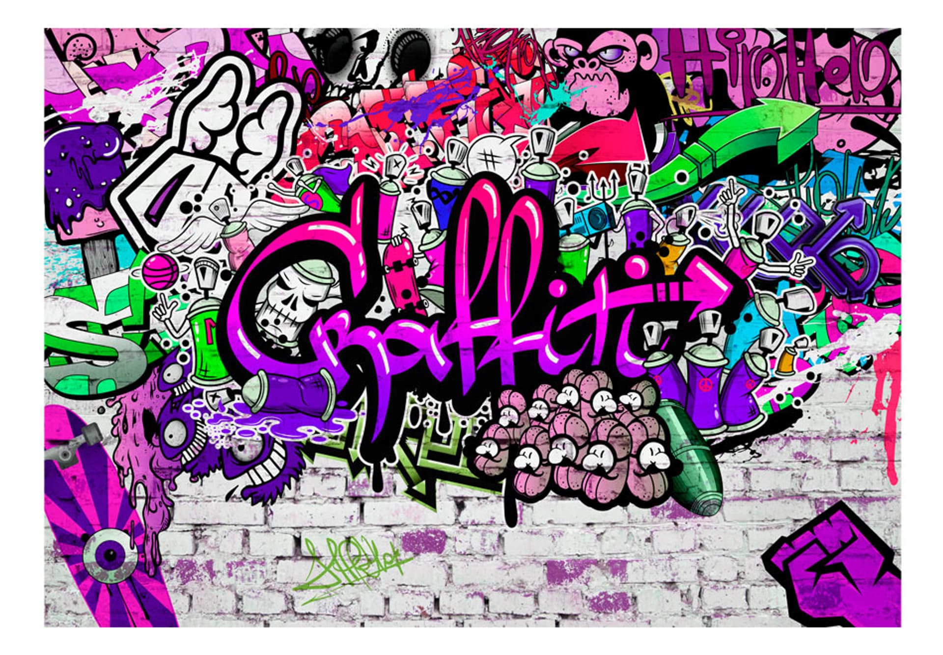 

Fototapeta - Foletowe graffiti (rozmiar 400x280)