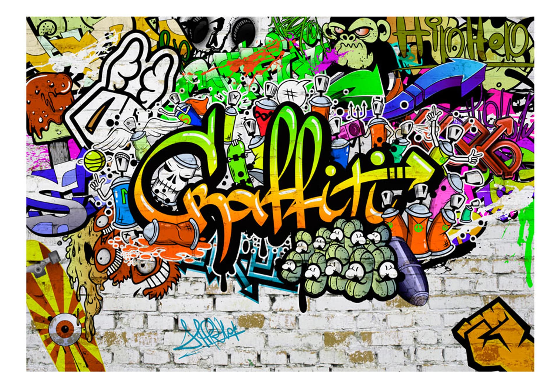 

Fototapeta - Graffiti na ścianie (rozmiar 250x175)