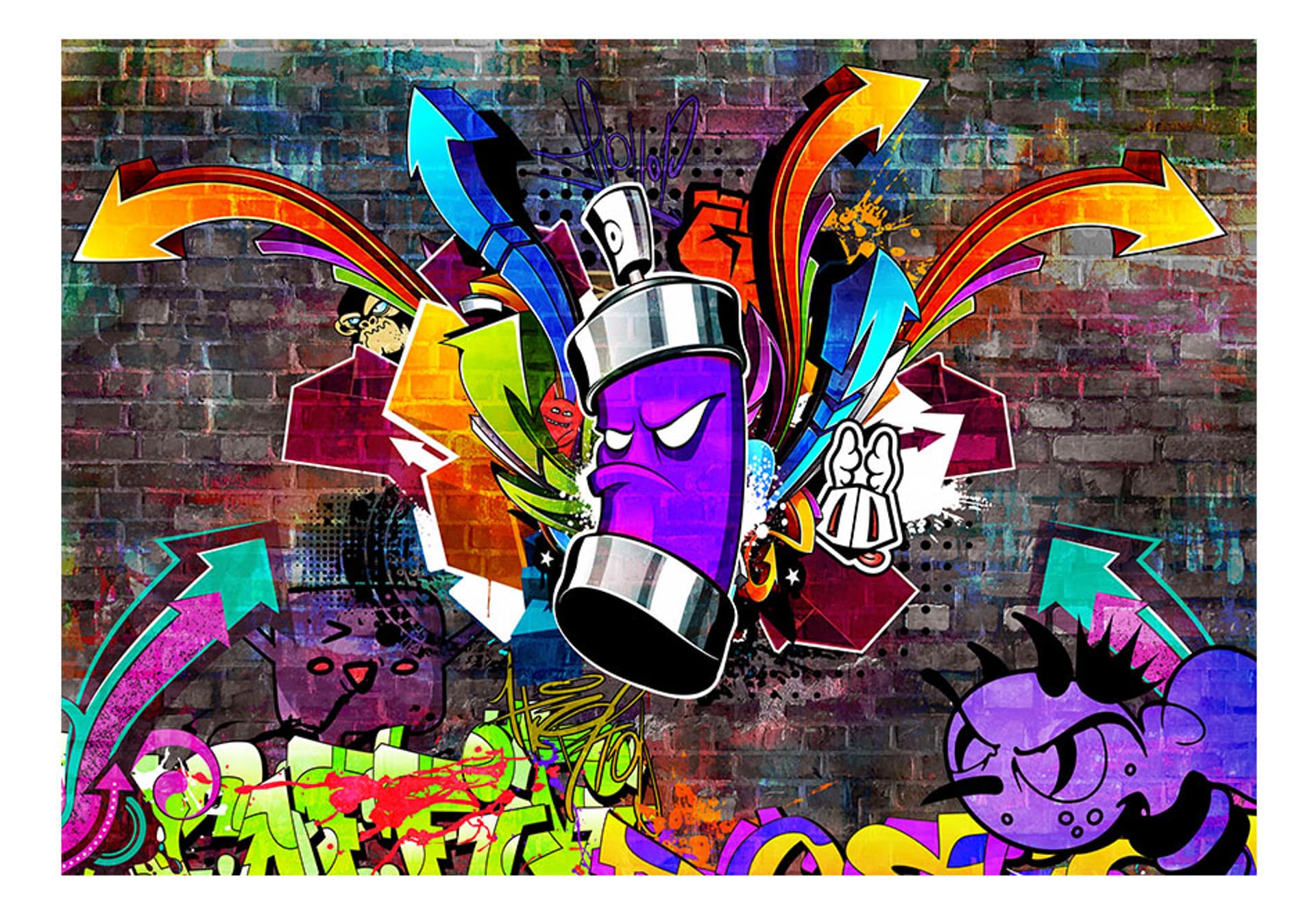 

Fototapeta - Graffiti: Kolorowy atak (rozmiar 350x245)