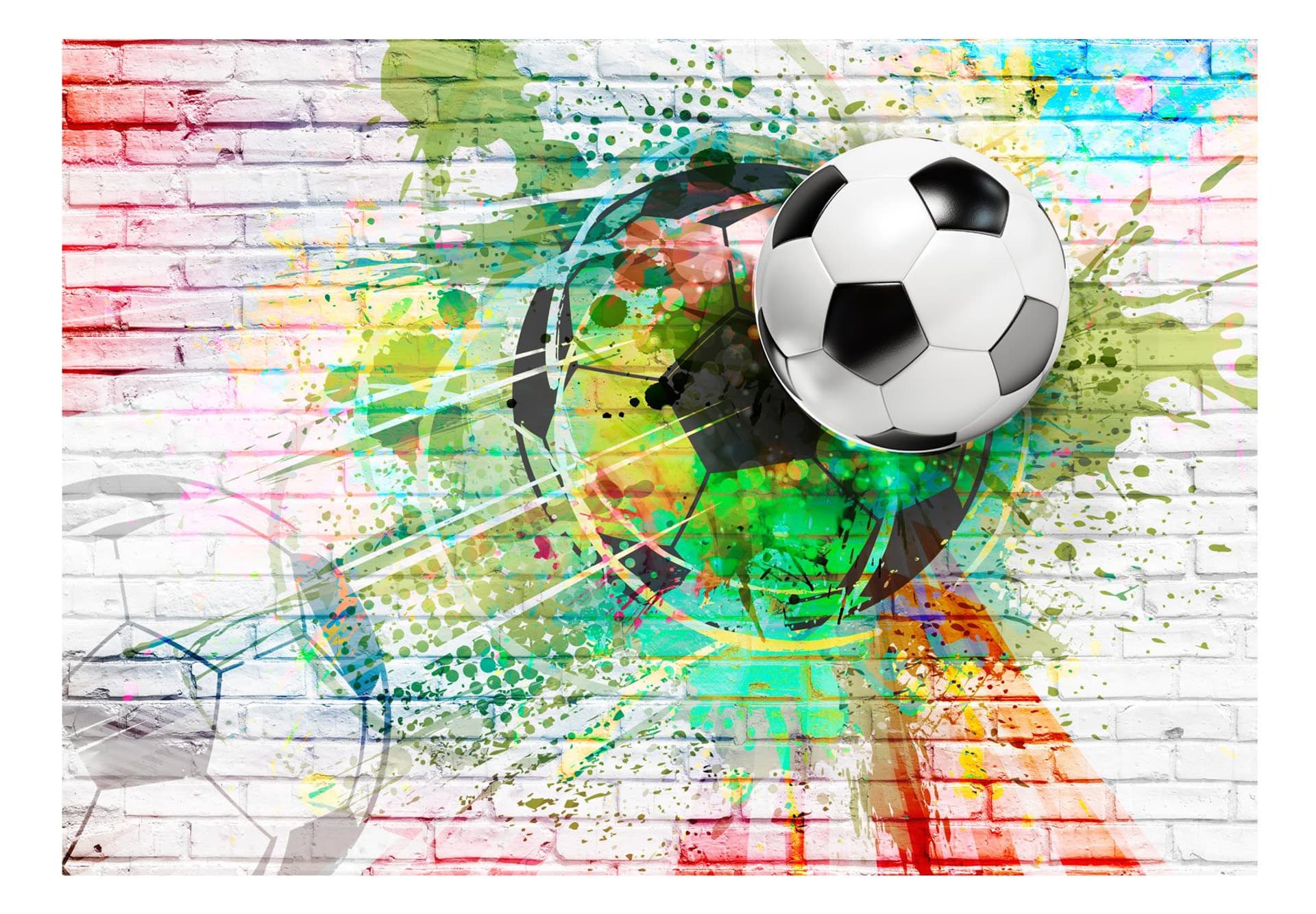 

Fototapeta - Kolorowy football (rozmiar 250x175)