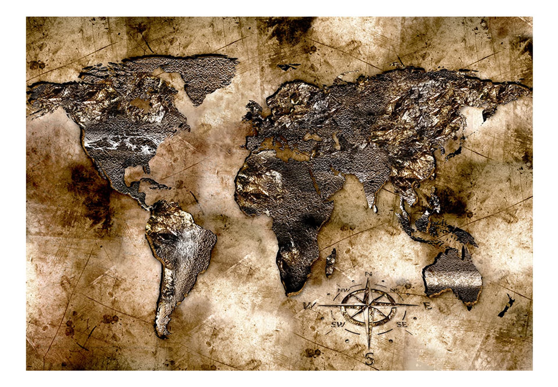 

Fototapeta - Stara mapa świata (rozmiar 200x140)