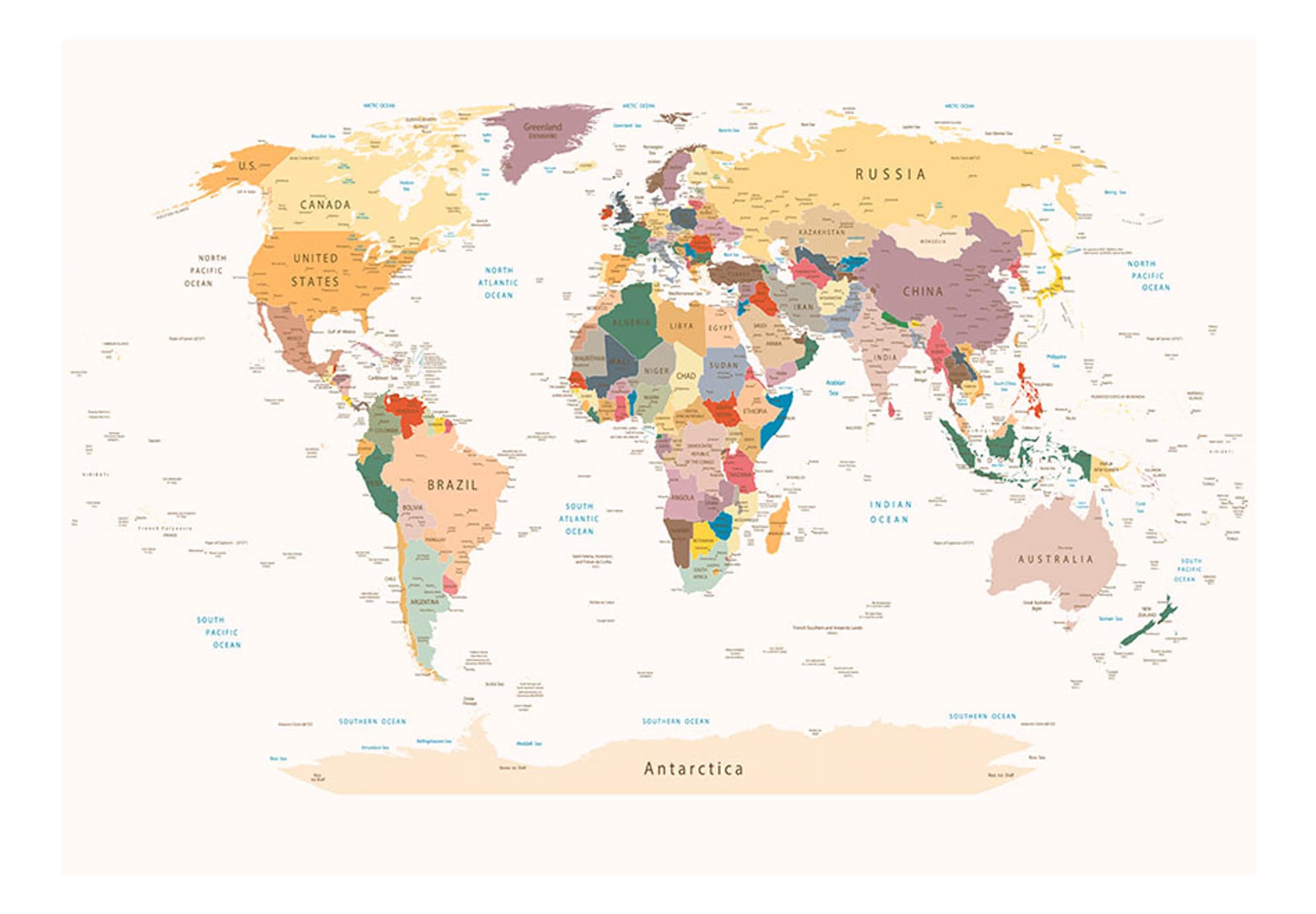 

Fototapeta - Mapa świata (rozmiar 100x70)