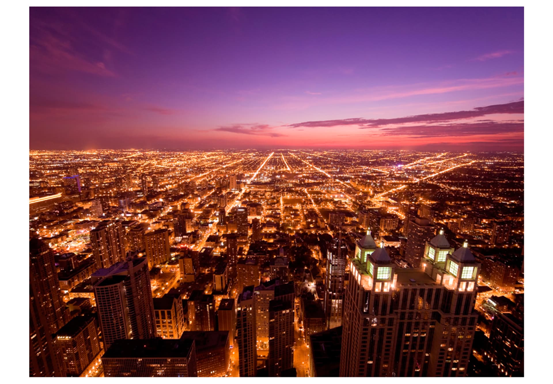 

Fototapeta - Amerykańskie Chicago nocą (rozmiar 400x309)