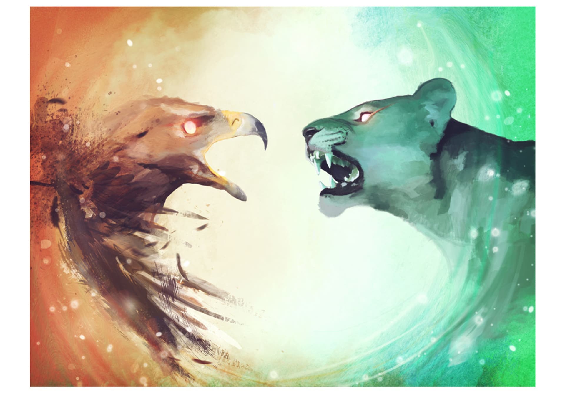

Fototapeta - Interspecies clash (rozmiar 200x154)