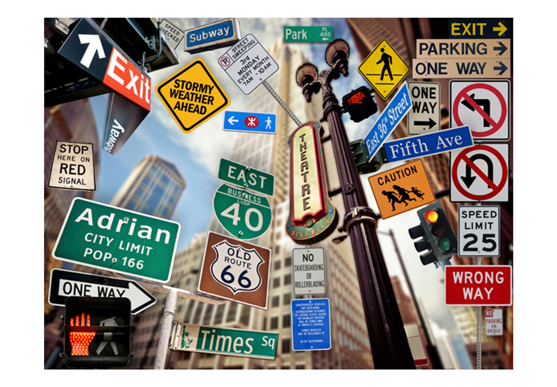 

Fototapeta - New York signposts (rozmiar 300x231)