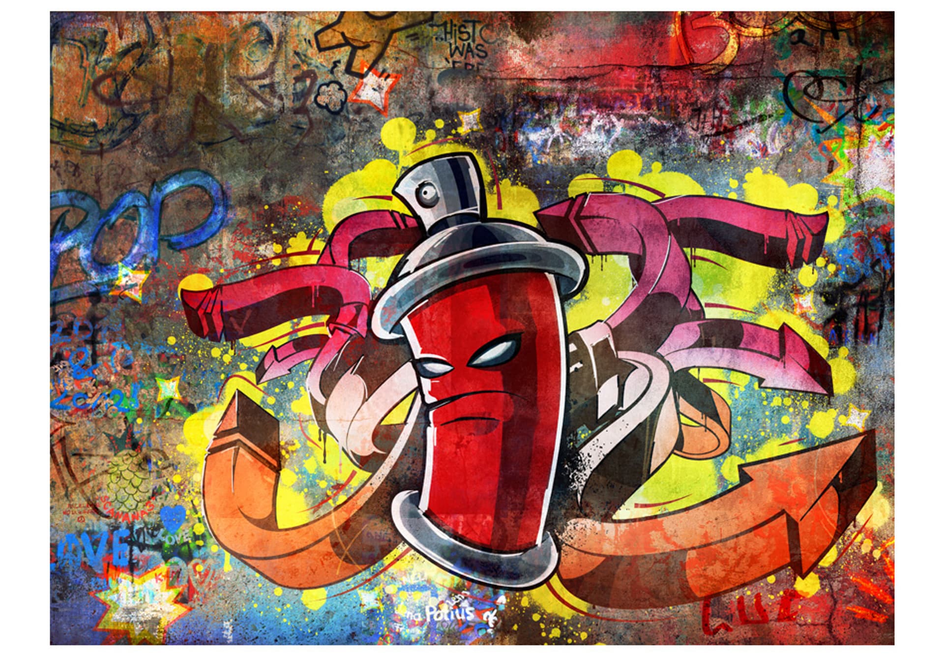 

Fototapeta - Graffiti monster (rozmiar 300x231)