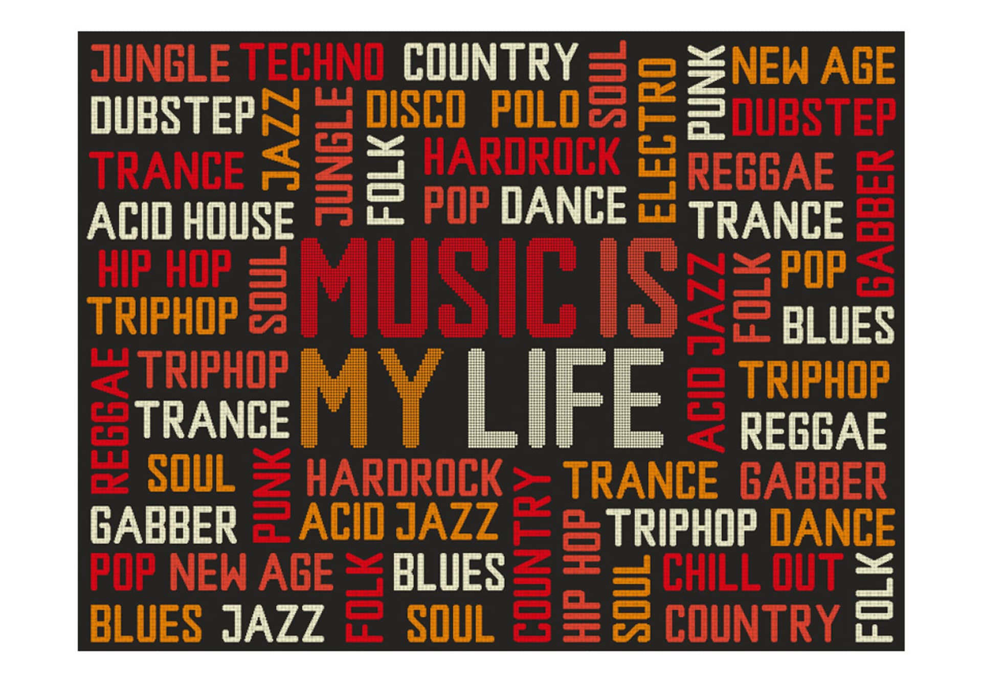 

Fototapeta - Music is my life (rozmiar 200x154)